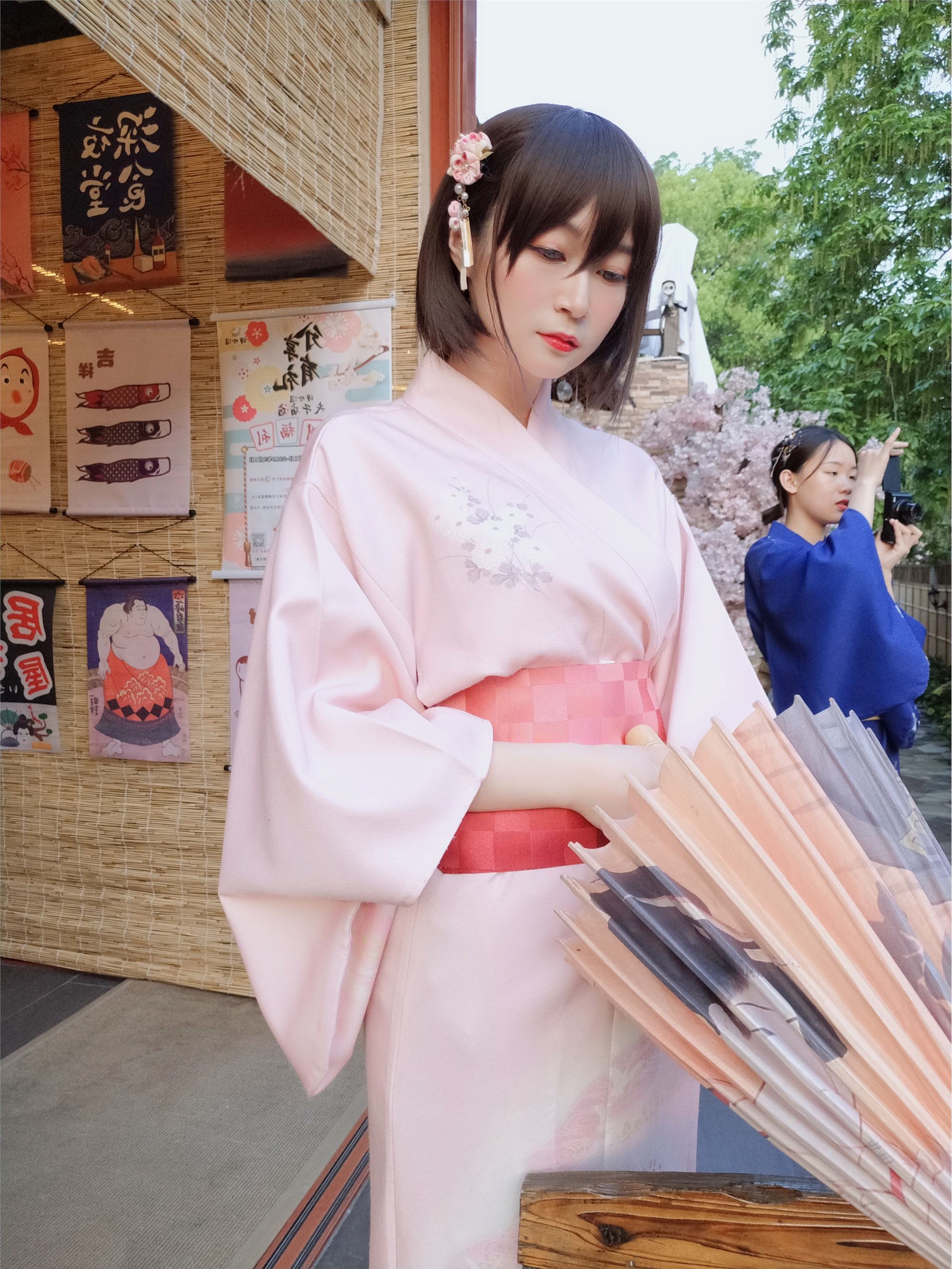 人气Coser白银81收费写真 和服温泉