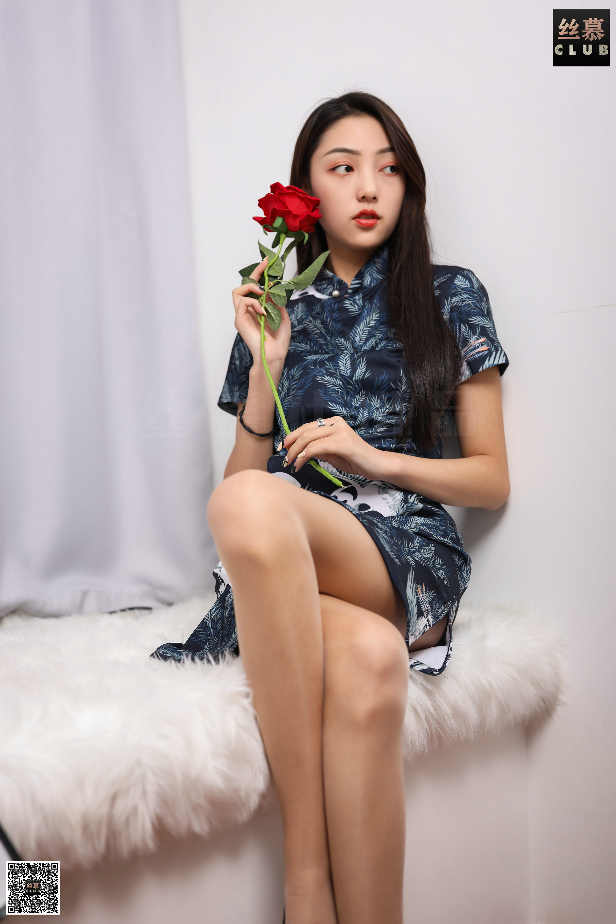 丝慕写真 SM108 诗晴 – 青色烟雨