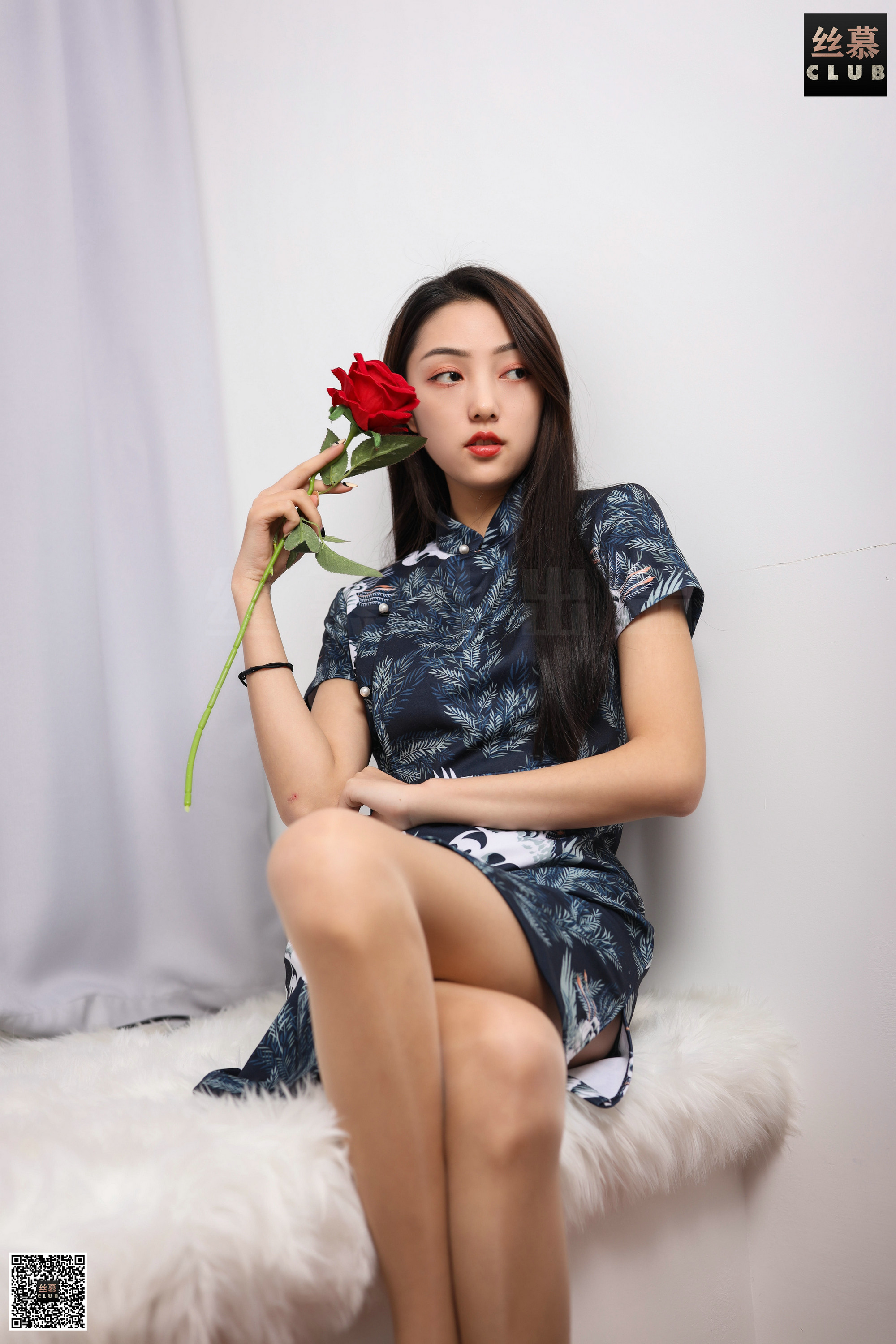 丝慕写真 SM108 诗晴 – 青色烟雨