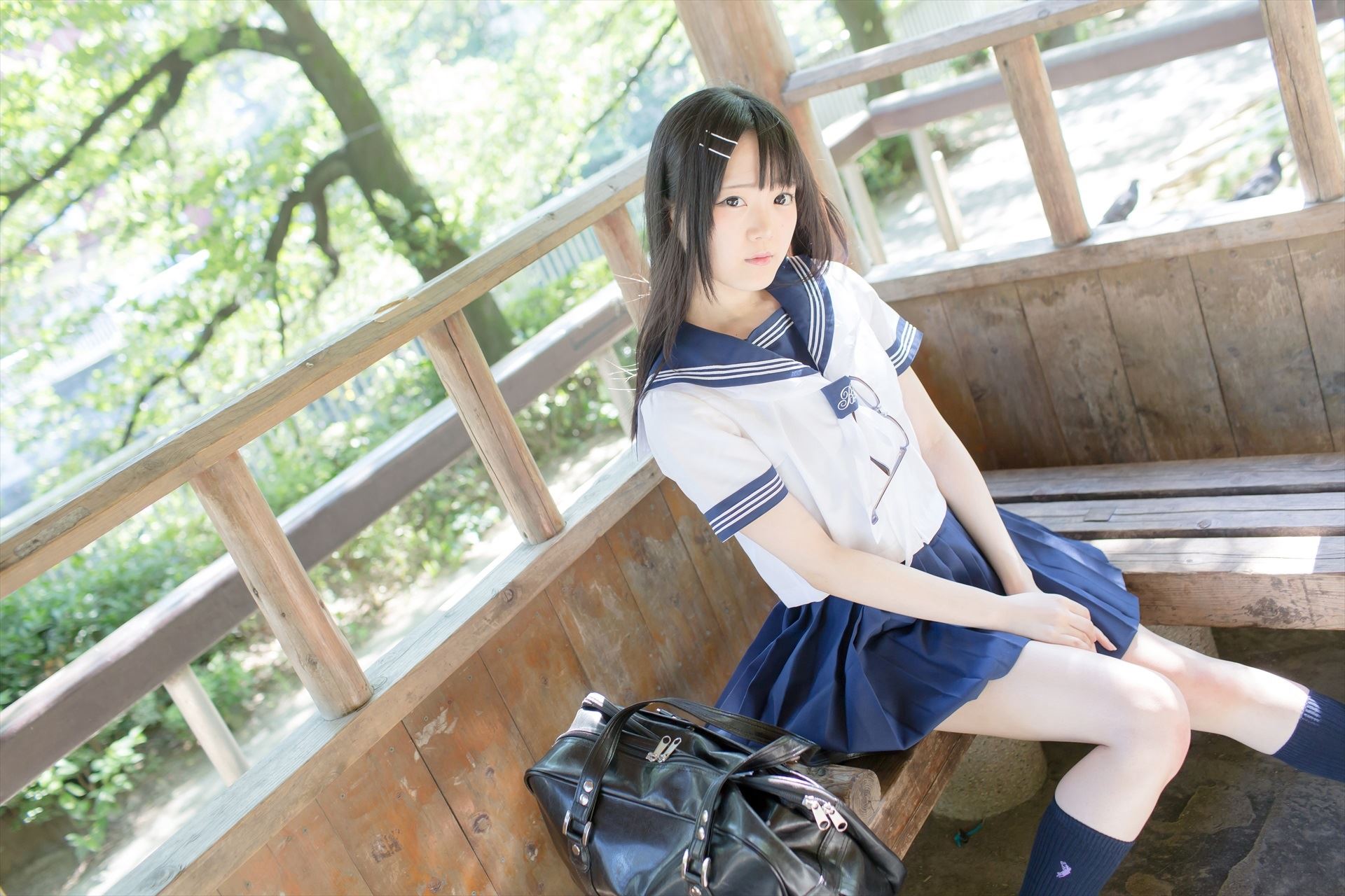 兔玩映画系列 写真-死库水与水手服