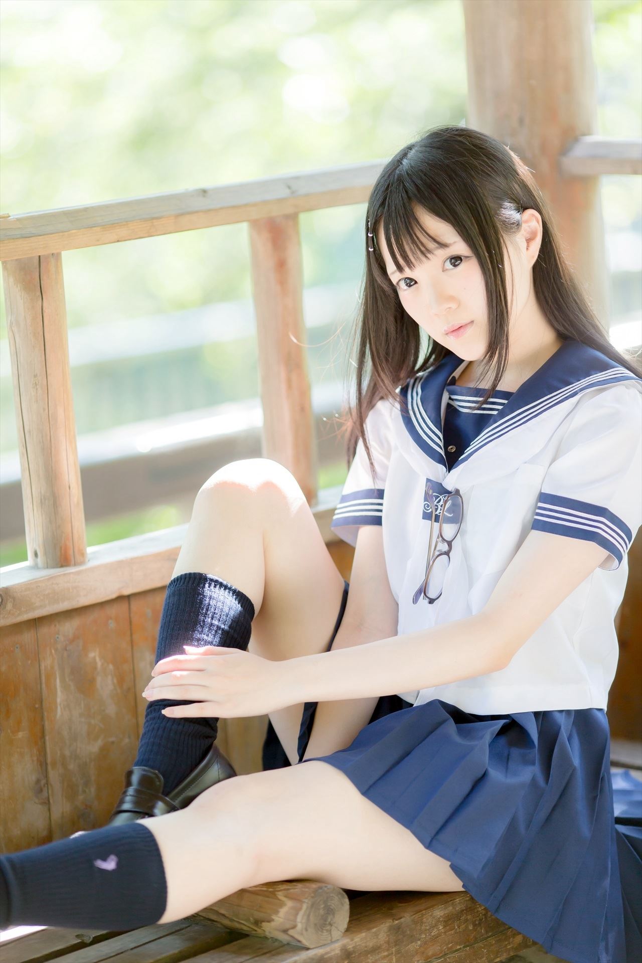 兔玩映画系列 写真-死库水与水手服