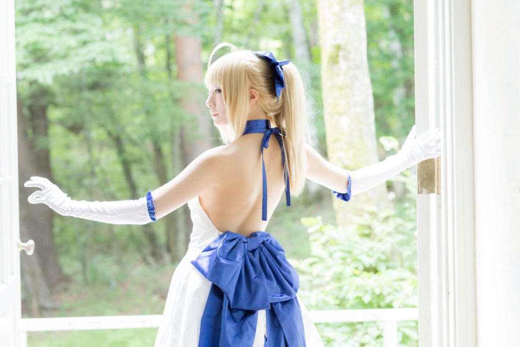 兔玩映画系列 写真-白saber