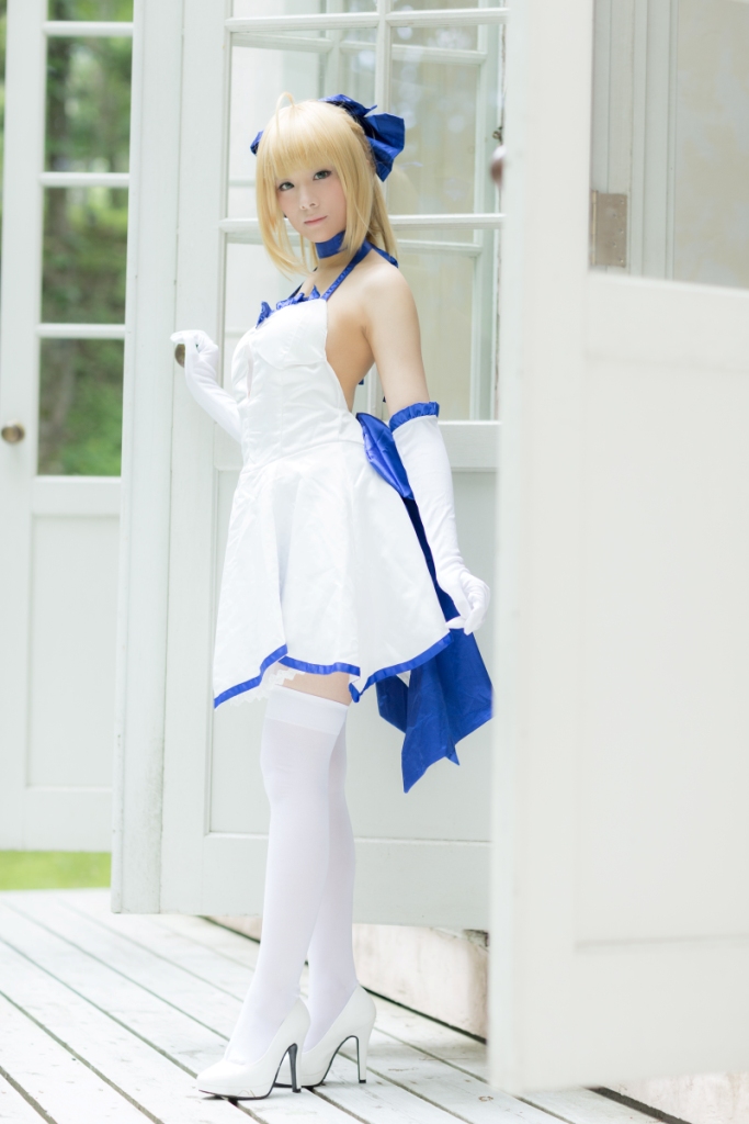 兔玩映画系列 写真-白saber