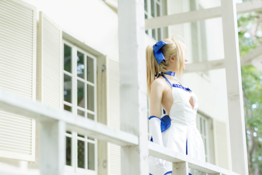 兔玩映画系列 写真-白saber