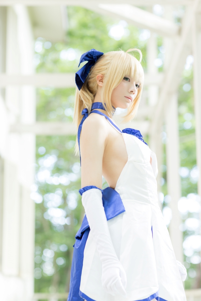 兔玩映画系列 写真-白saber