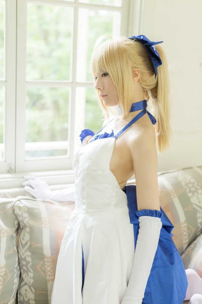 兔玩映画系列 写真-白saber