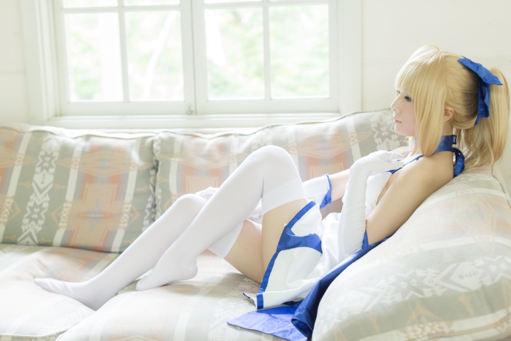 兔玩映画系列 写真-白saber