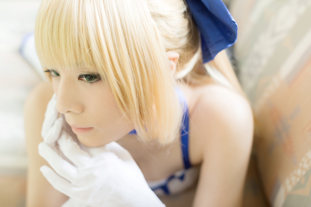 兔玩映画系列 写真-白saber