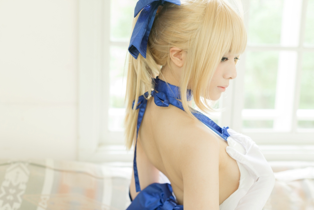 兔玩映画系列 写真-白saber