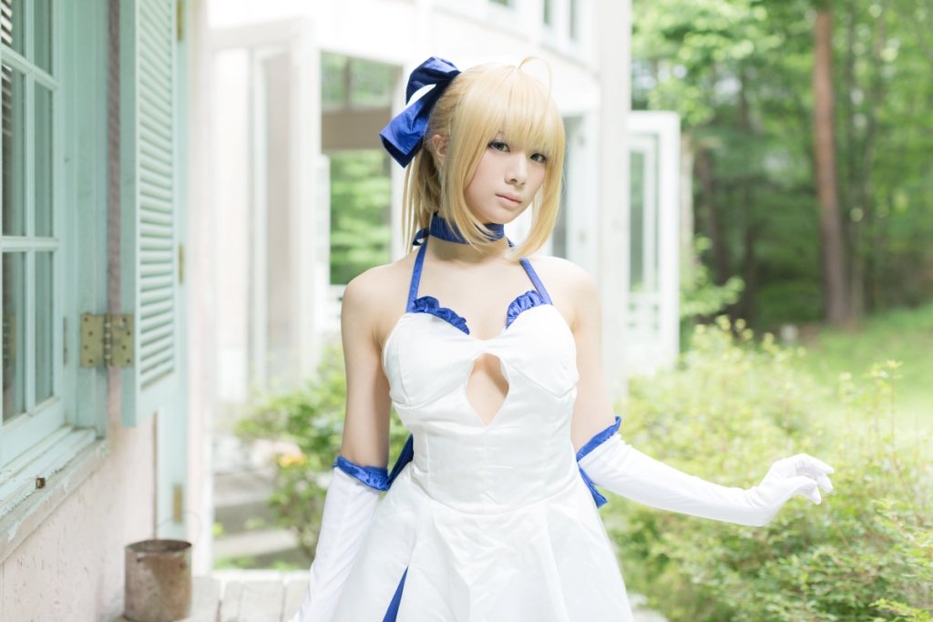 兔玩映画系列 写真-白saber