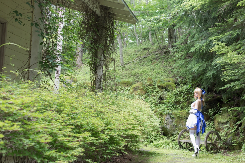 兔玩映画系列 写真-白saber