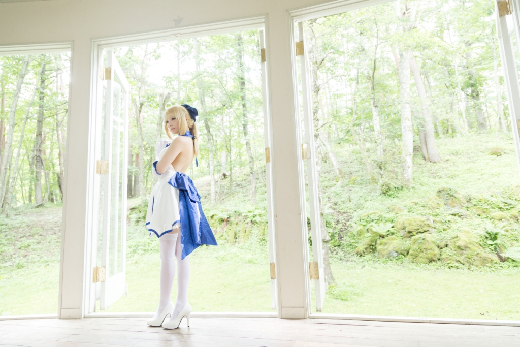 兔玩映画系列 写真-白saber