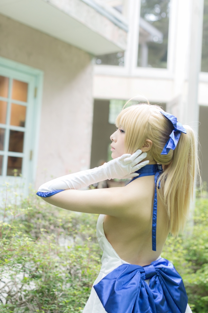 兔玩映画系列 写真-白saber