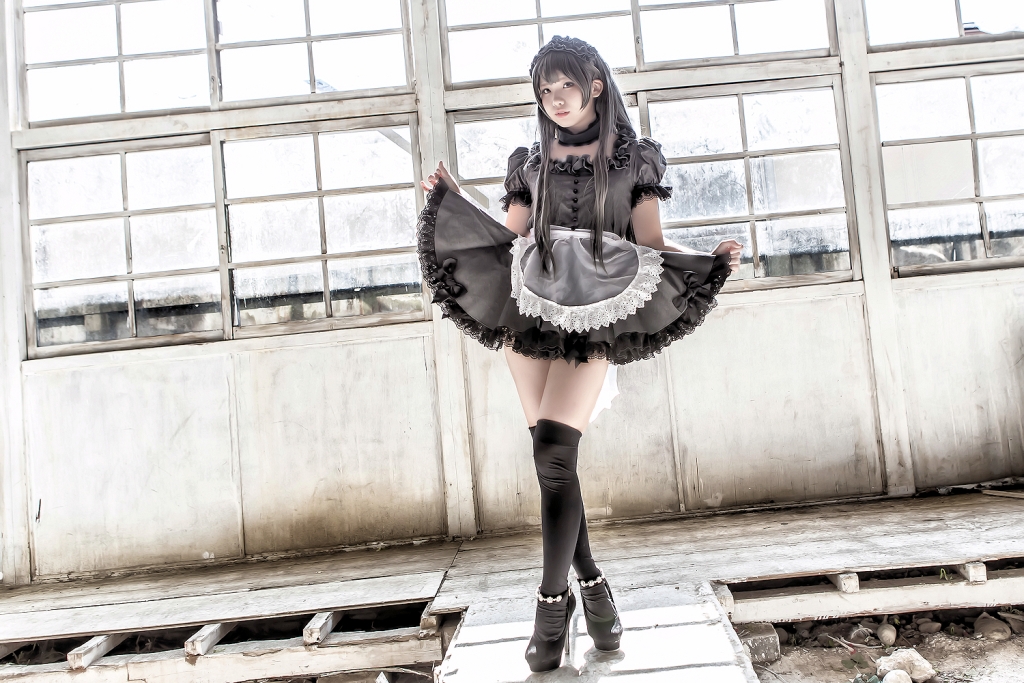 兔玩映画系列 写真-黑女仆