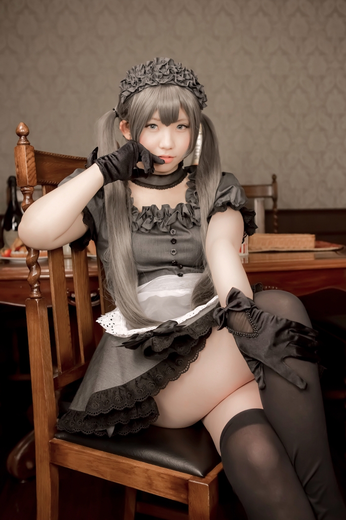 兔玩映画系列 写真-黑女仆