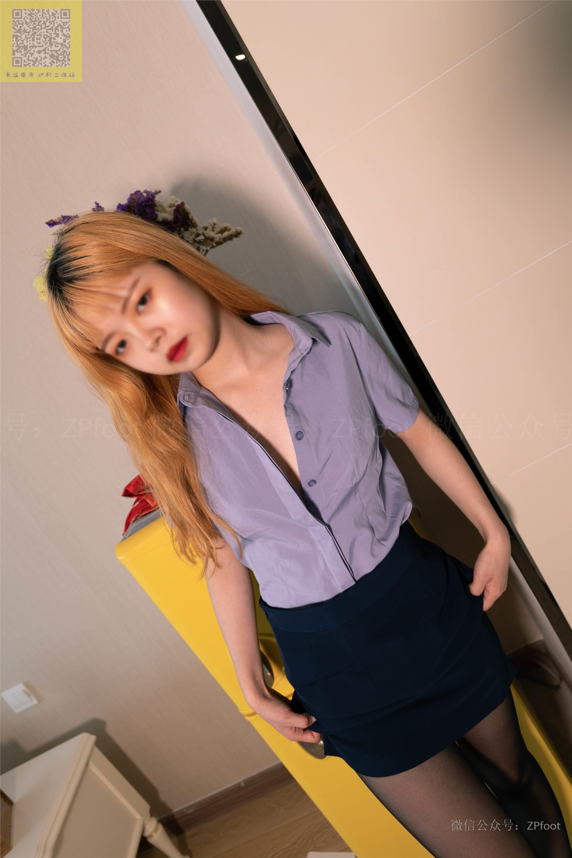 山茶摄影 – 漂亮的黑丝美腿少妇