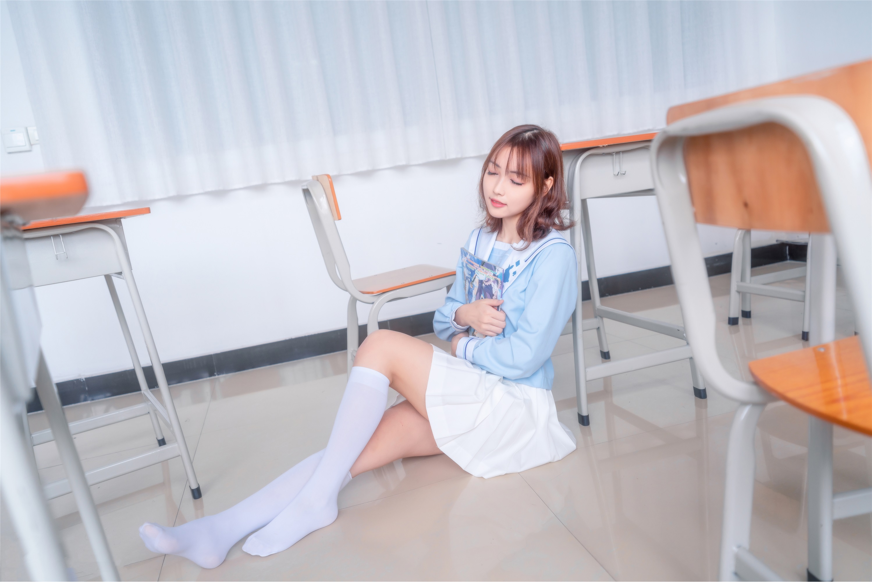 喵糖映画  VOL.009 小黄鸭与白丝