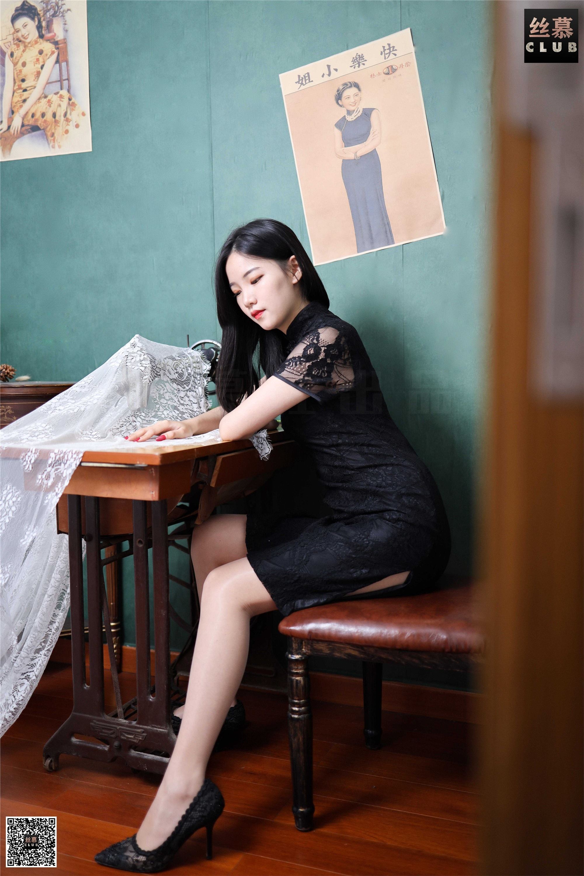 丝慕写真 SM113 文欣的蕾丝旗袍