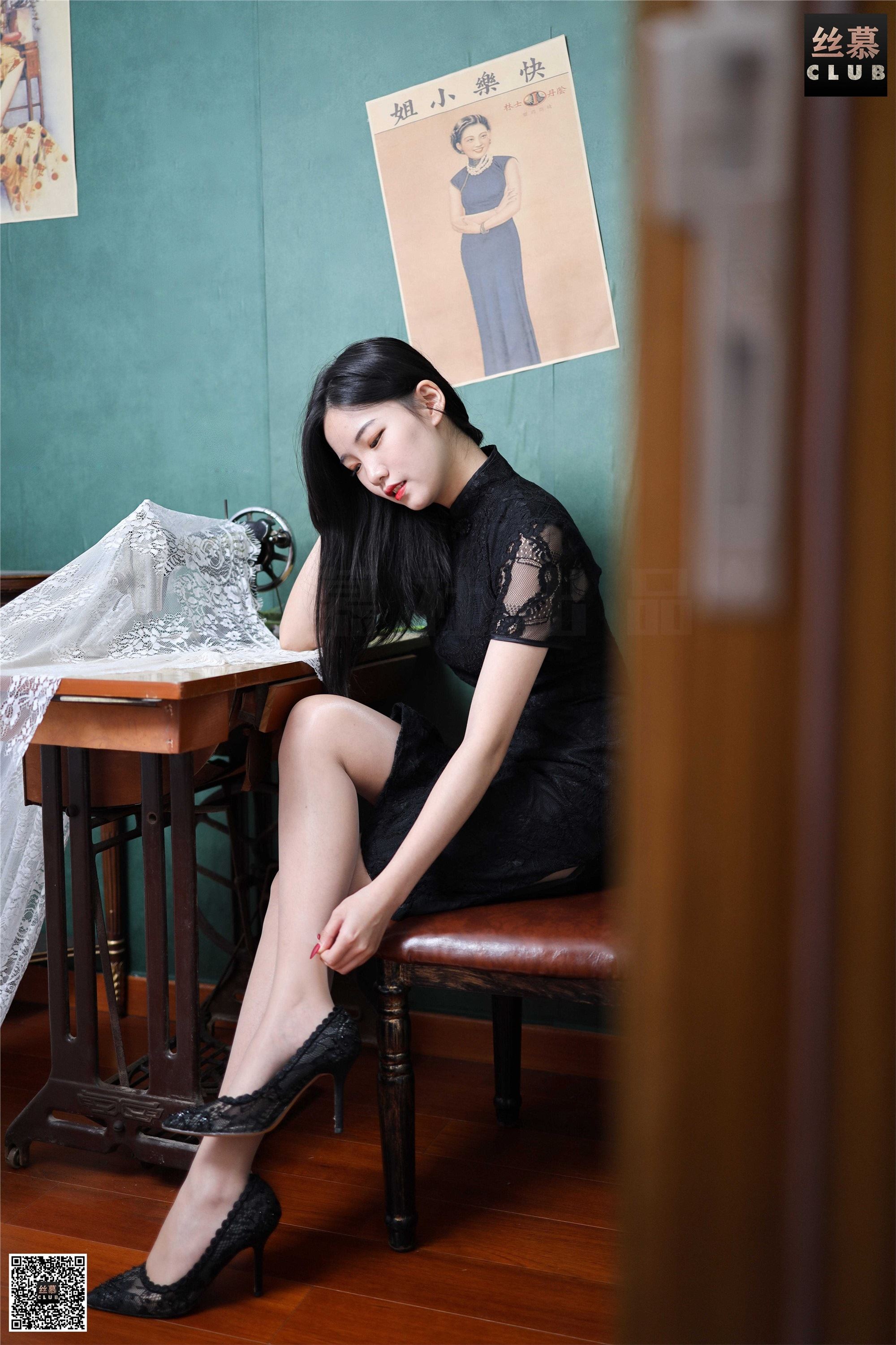 丝慕写真 SM113 文欣的蕾丝旗袍