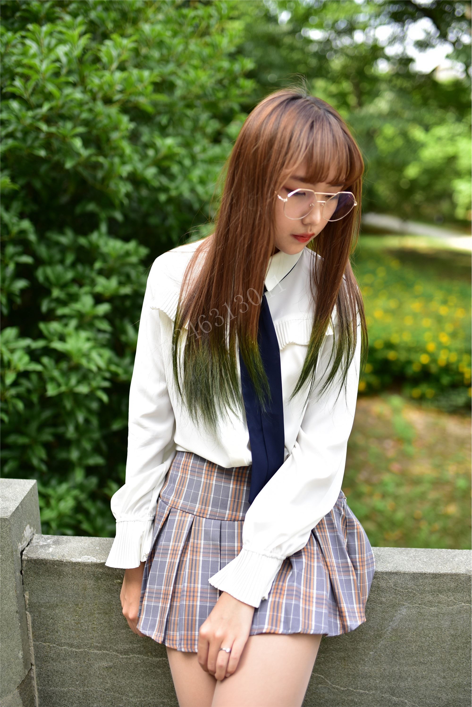 大生模拍  No.036 小蕊 苏格兰情调小短裙