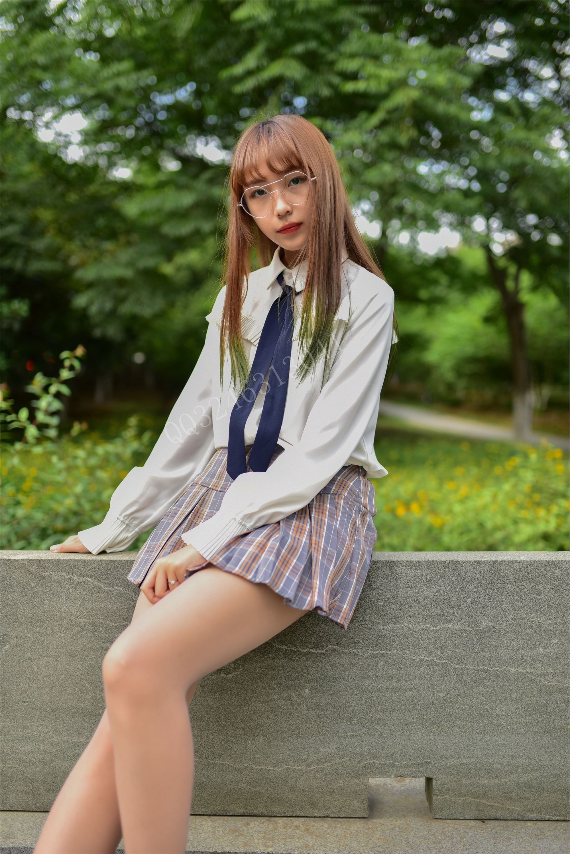 大生模拍  No.036 小蕊 苏格兰情调小短裙