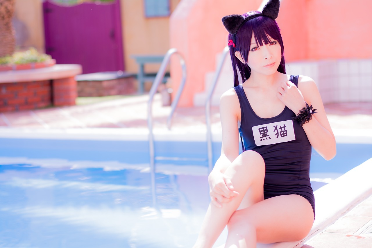 兔玩映画系列 写真-死库水黑猫