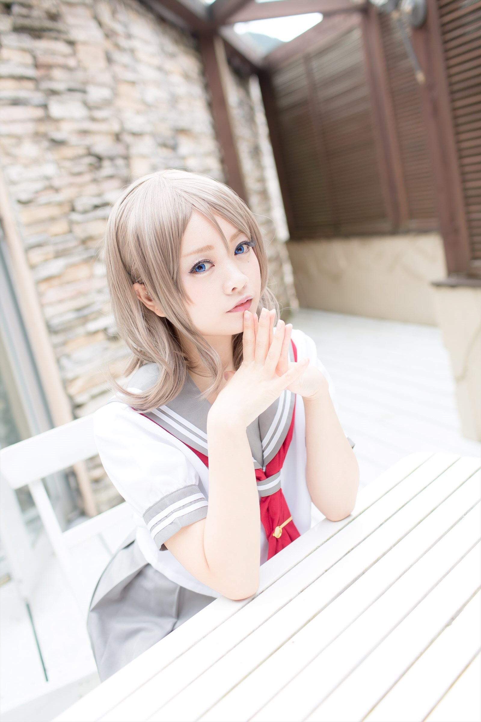 兔玩映画系列 写真-露背毛衣