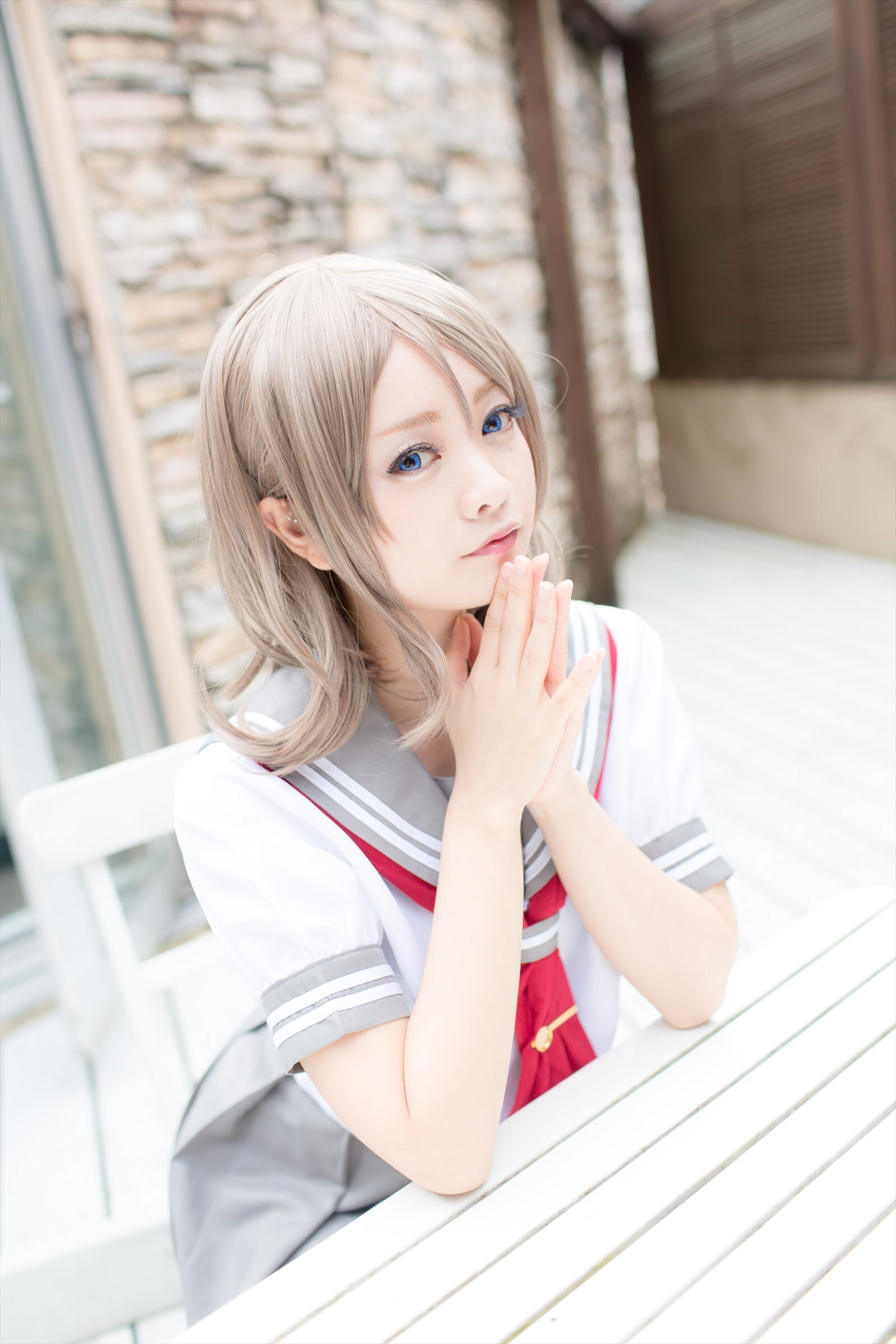 兔玩映画系列 写真-露背毛衣