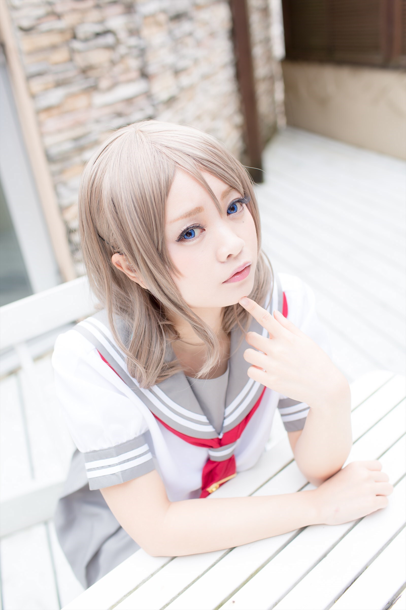 兔玩映画系列 写真-露背毛衣