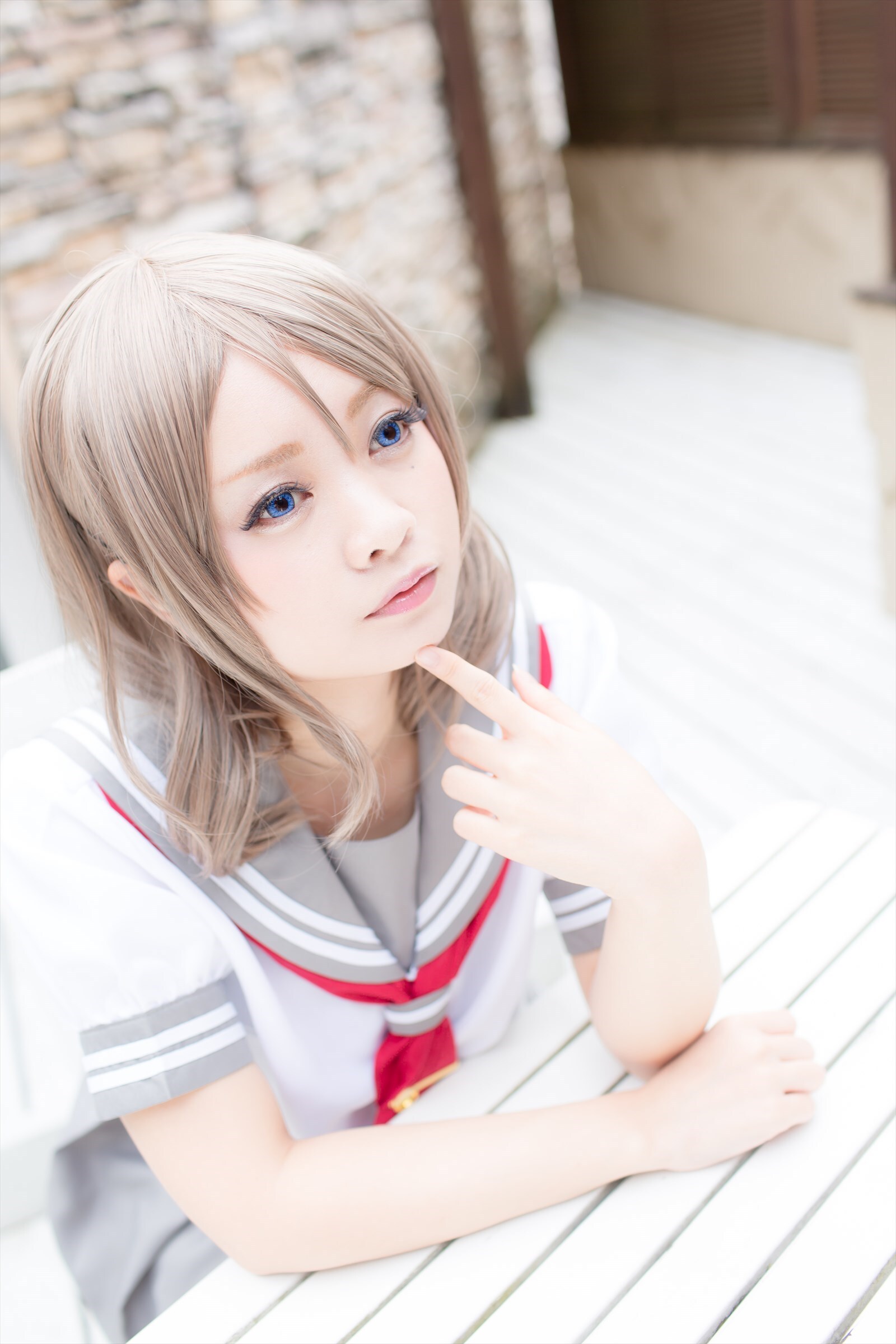 兔玩映画系列 写真-露背毛衣