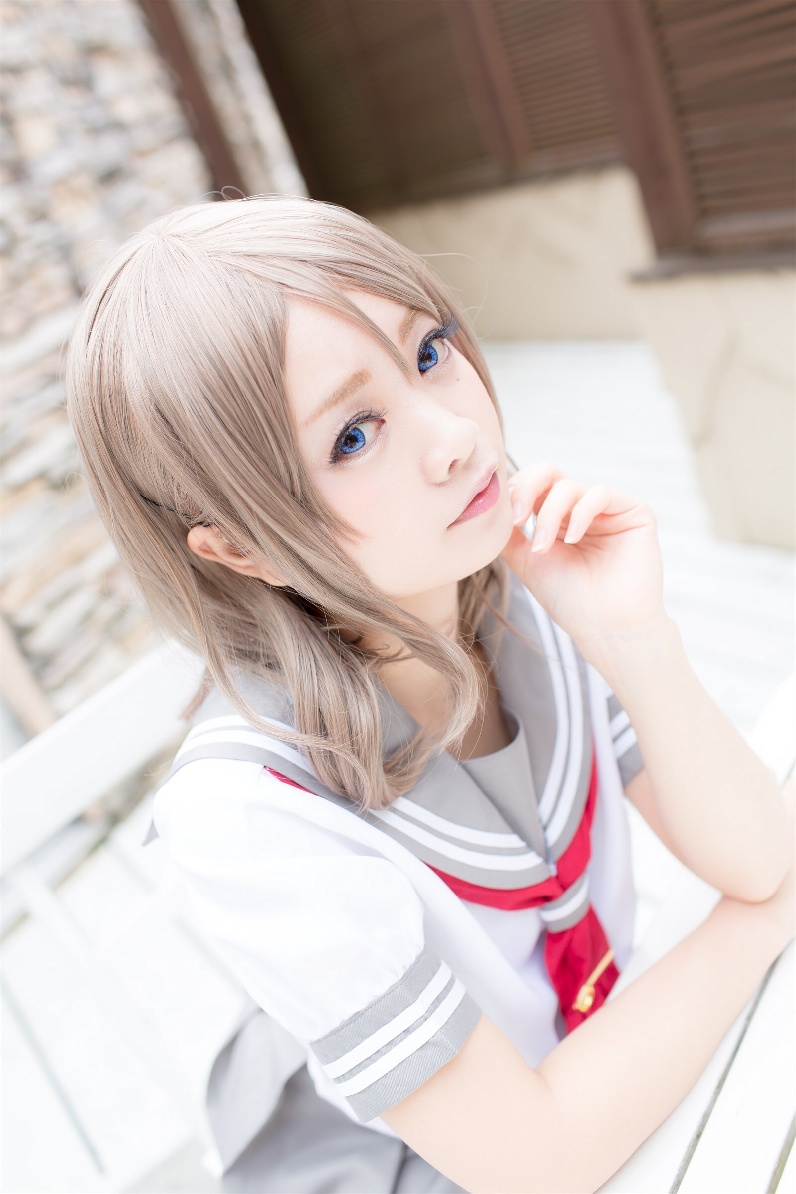 兔玩映画系列 写真-露背毛衣