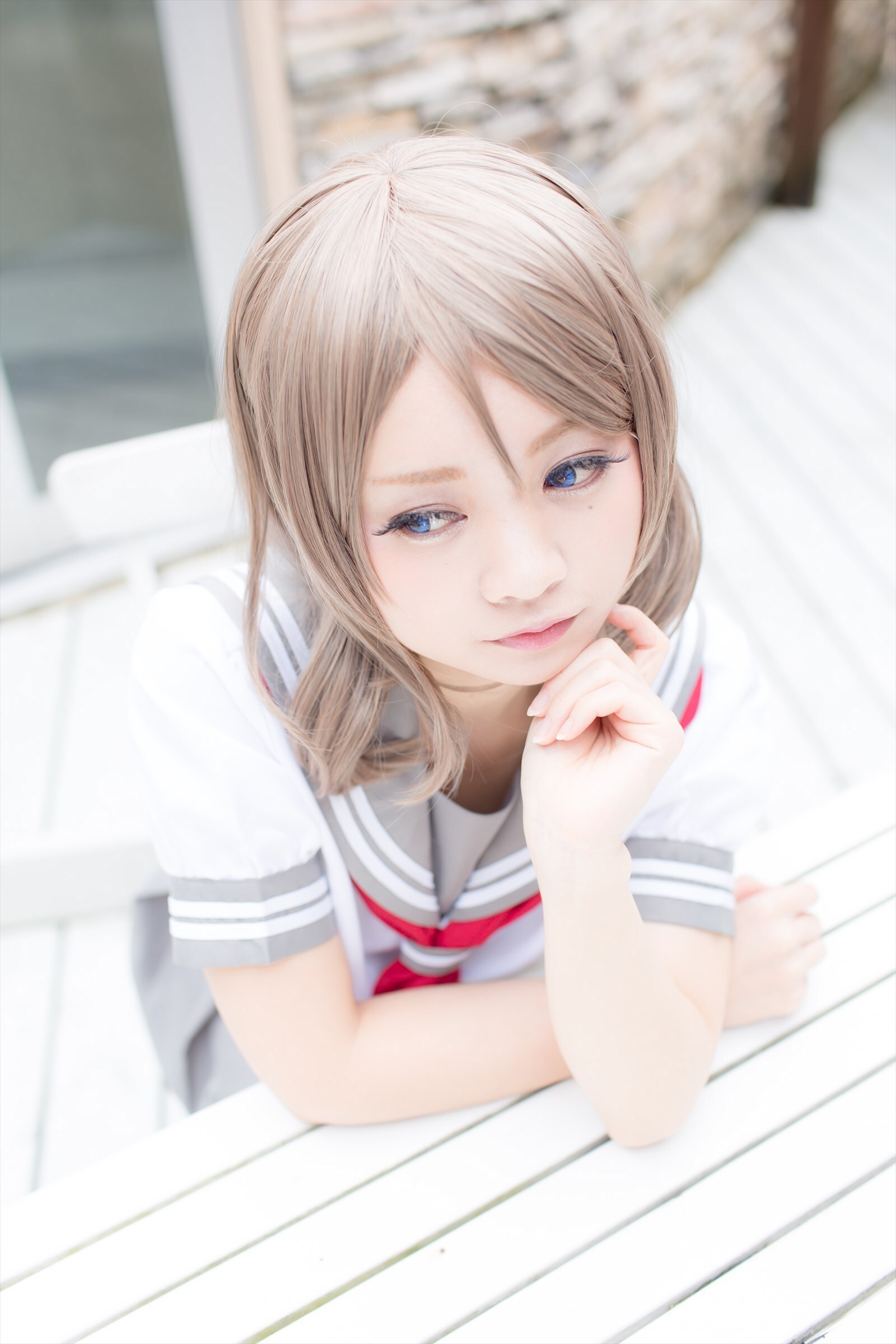 兔玩映画系列 写真-露背毛衣