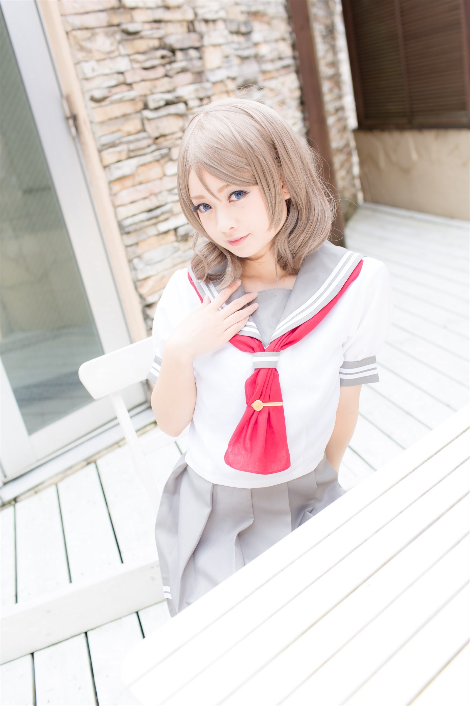 兔玩映画系列 写真-露背毛衣