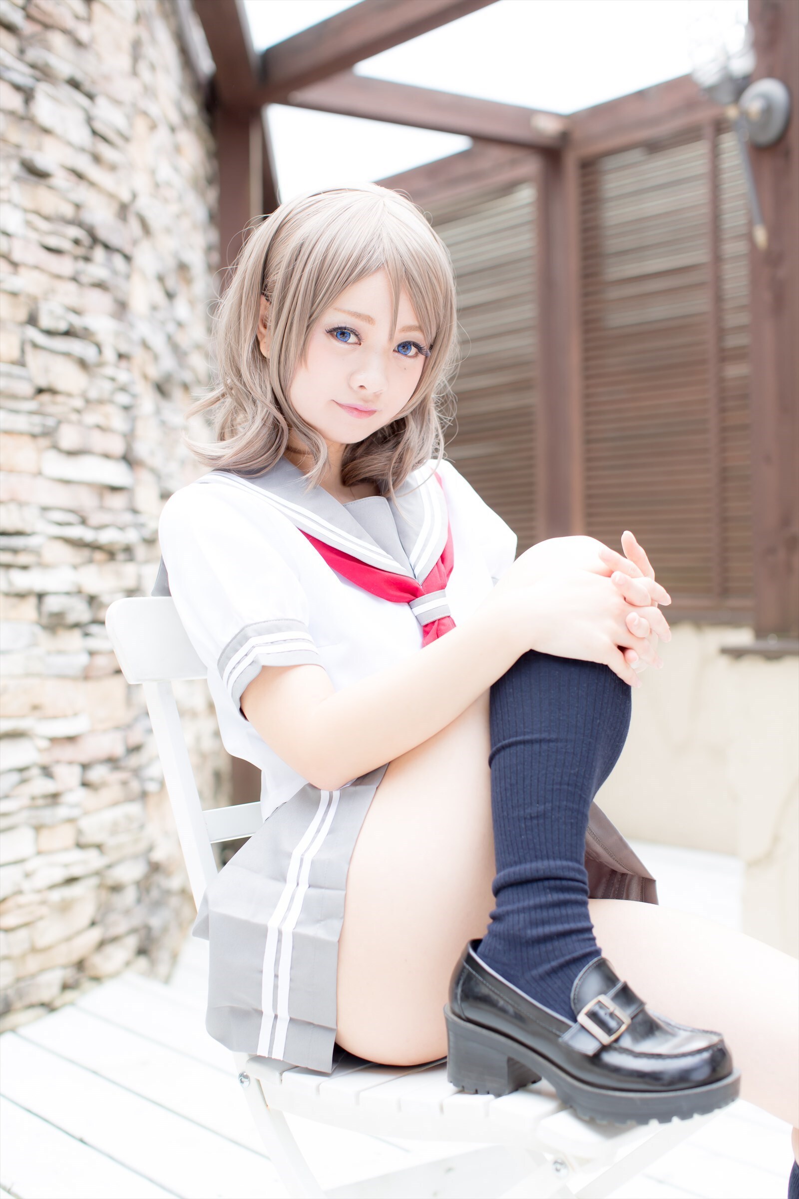 兔玩映画系列 写真-露背毛衣