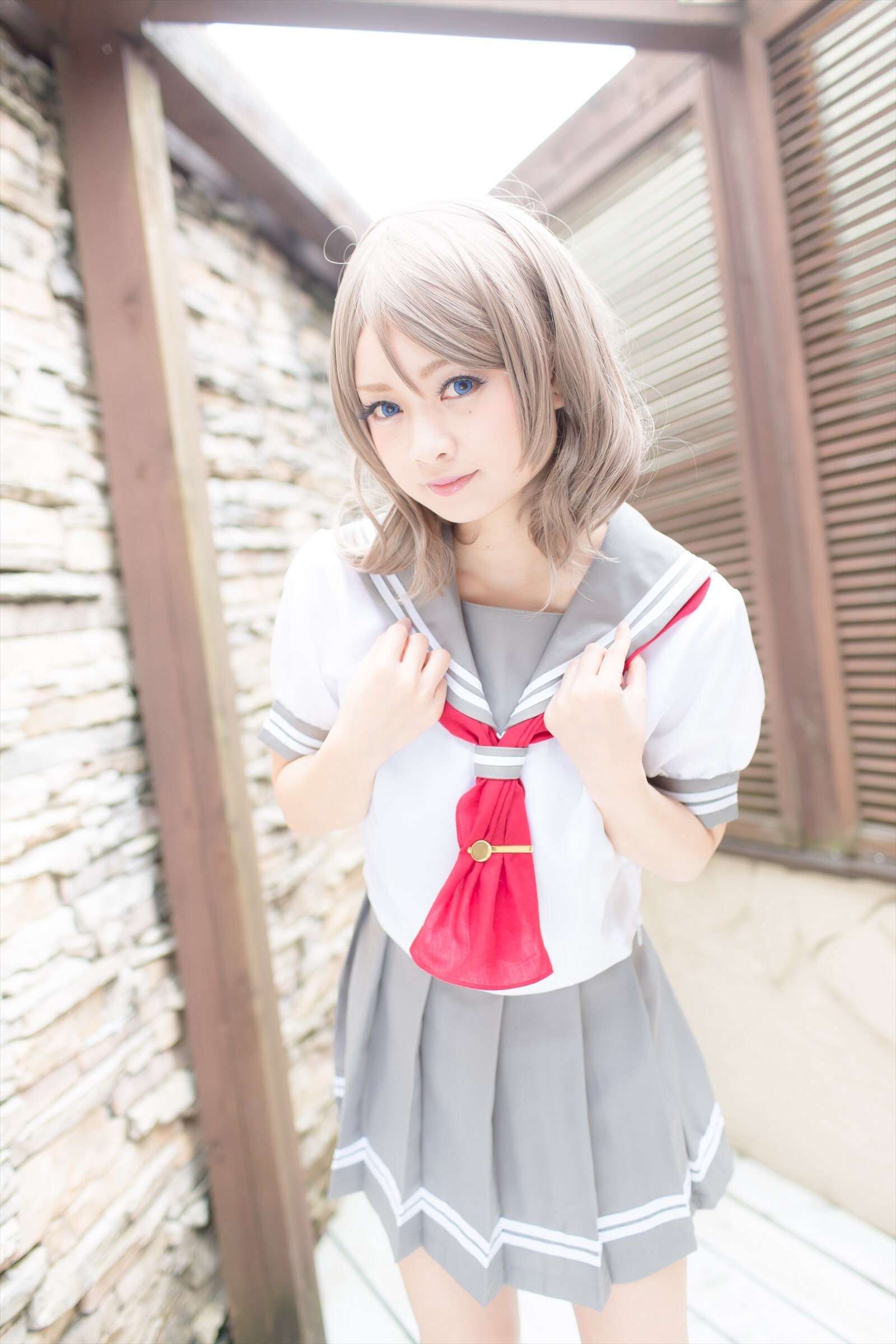 兔玩映画系列 写真-露背毛衣