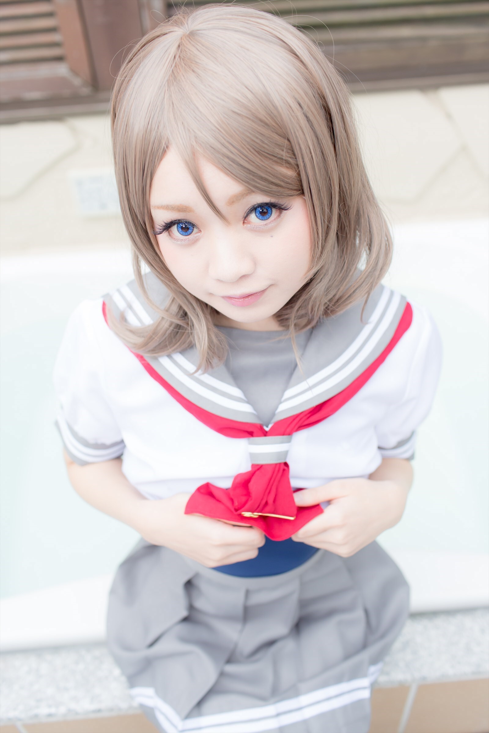 兔玩映画系列 写真-露背毛衣