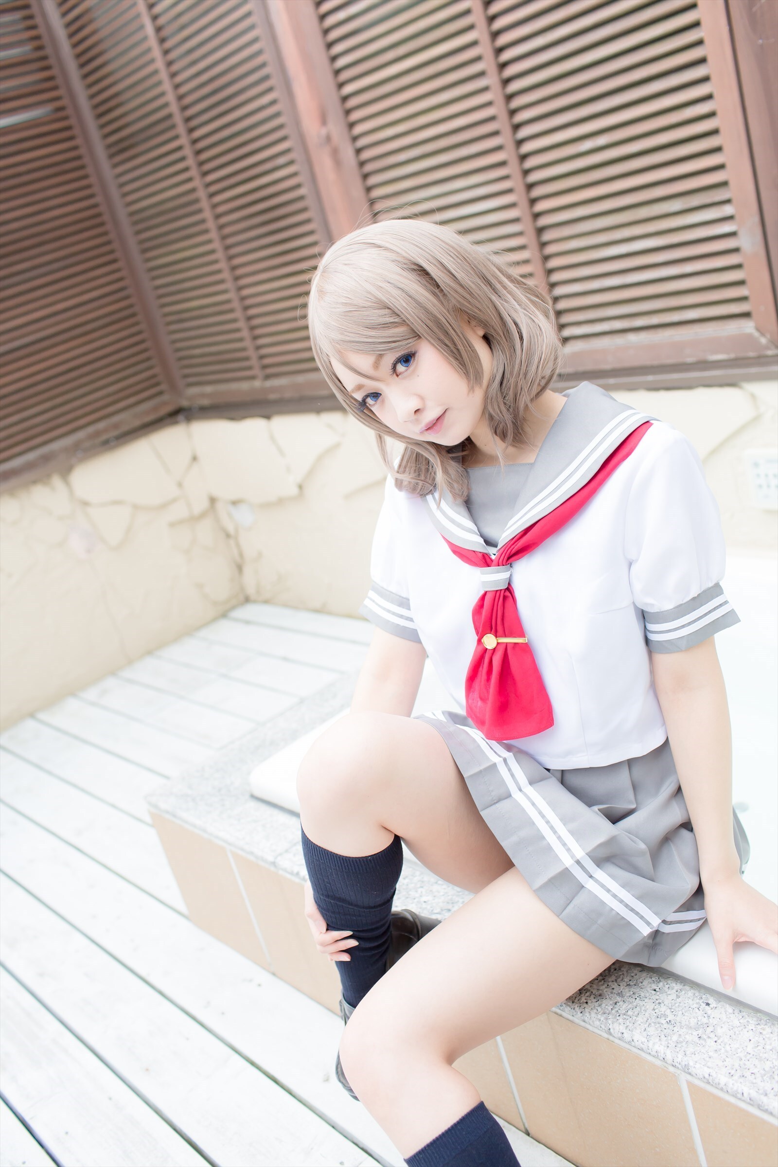 兔玩映画系列 写真-露背毛衣