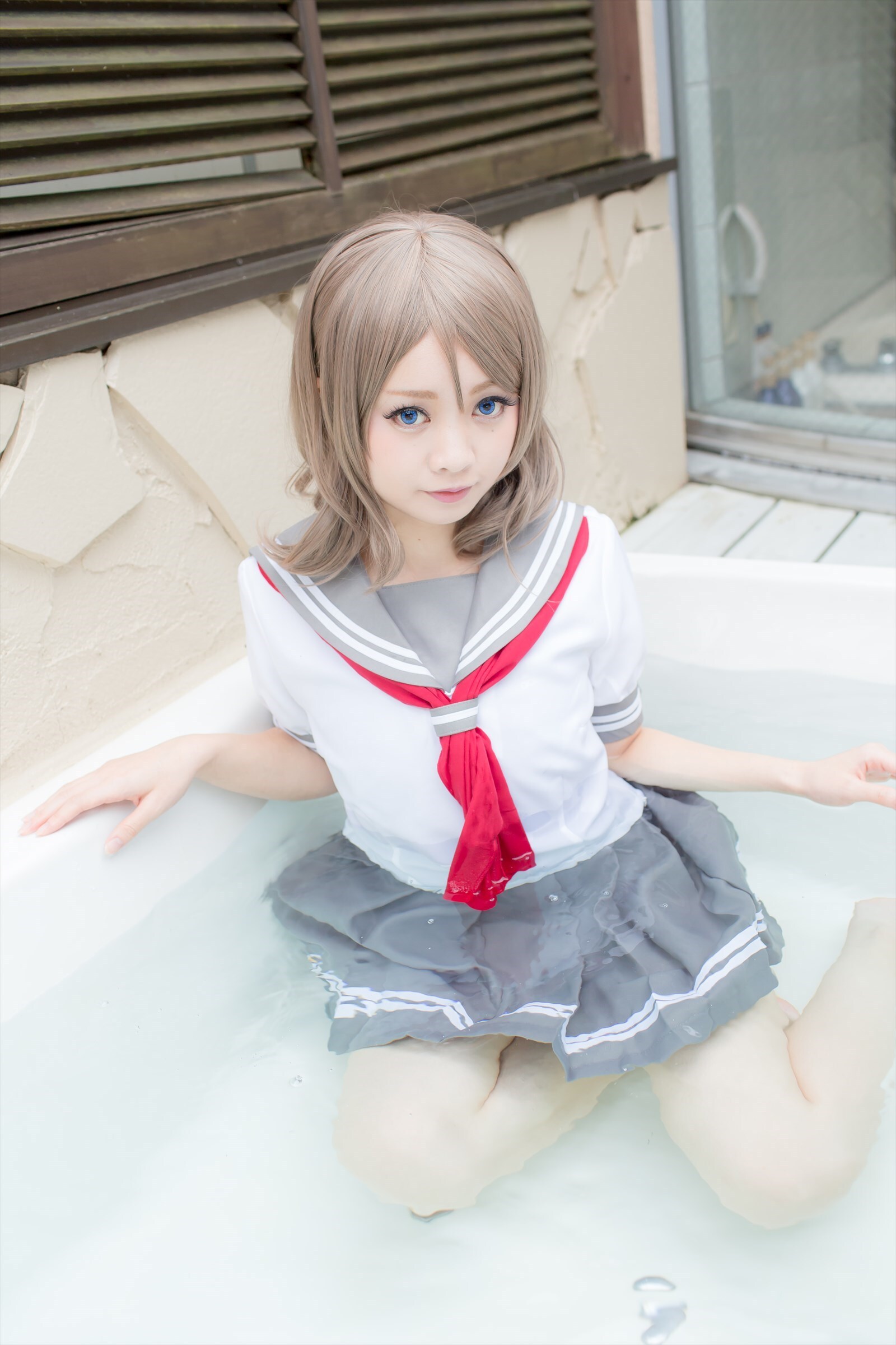 兔玩映画系列 写真-露背毛衣