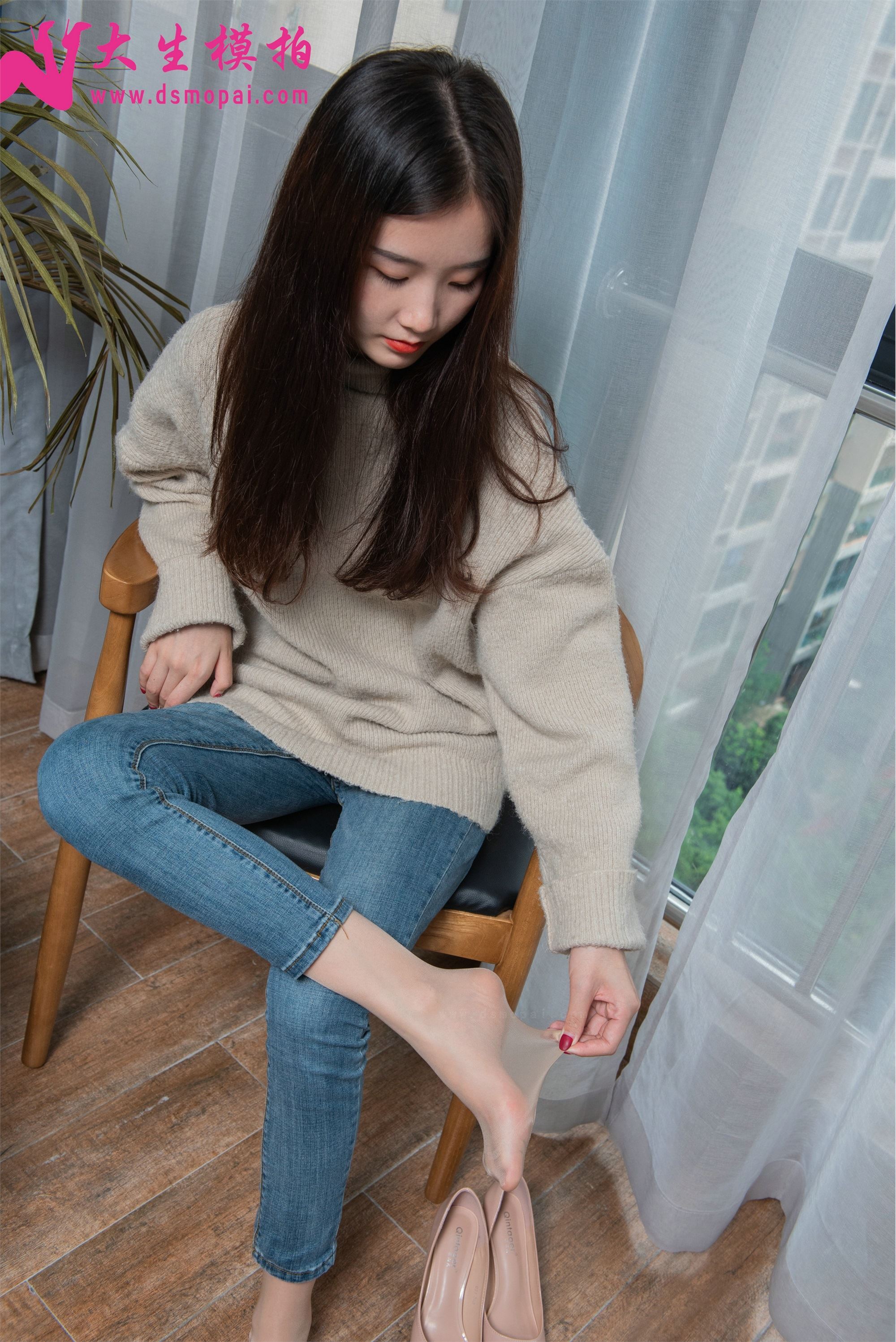 大生模拍  No.158 悠悠 - 裤内有丝