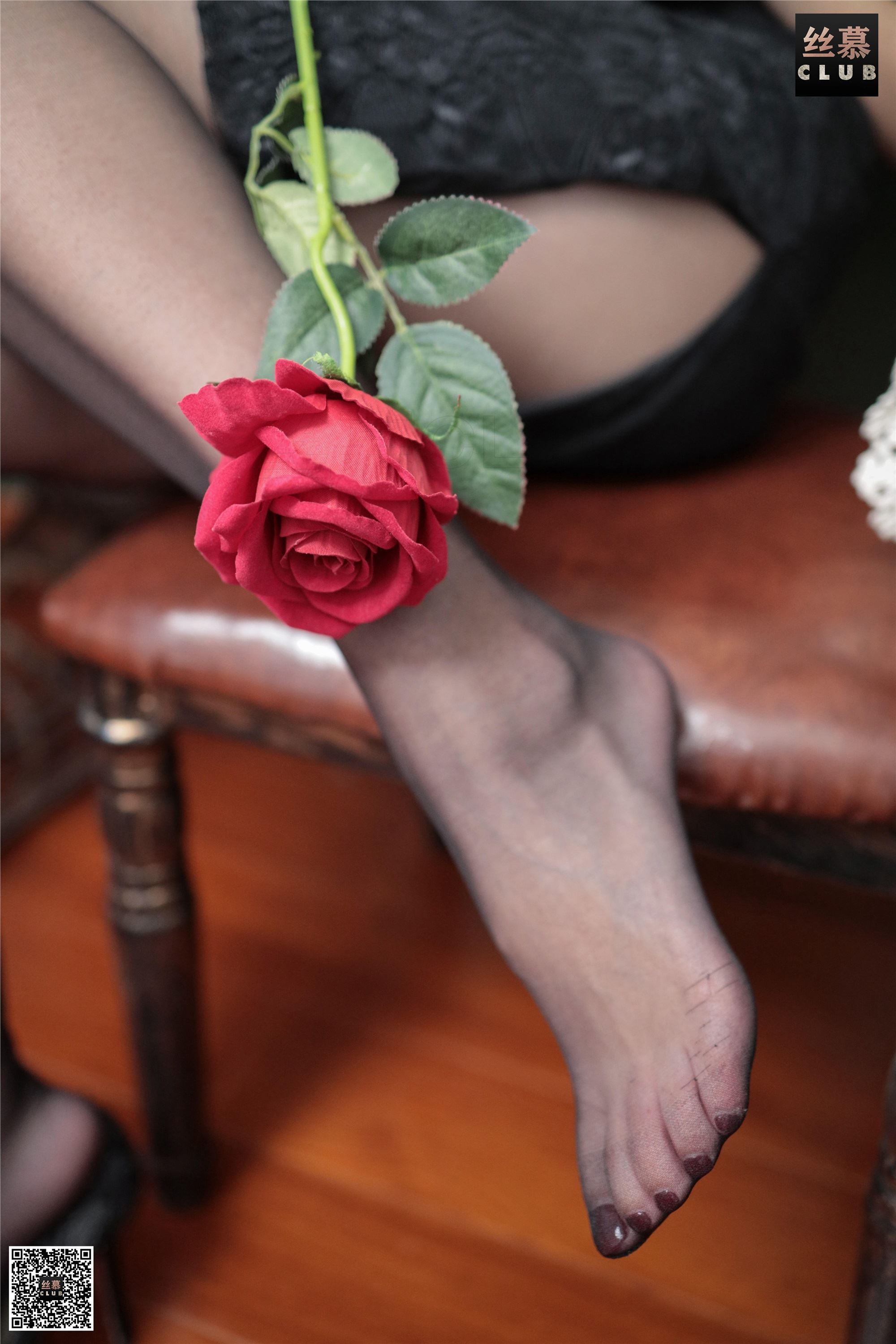 丝慕写真 SM076 天天一元 模特：双双《双双-柔情-黑s》74P130M