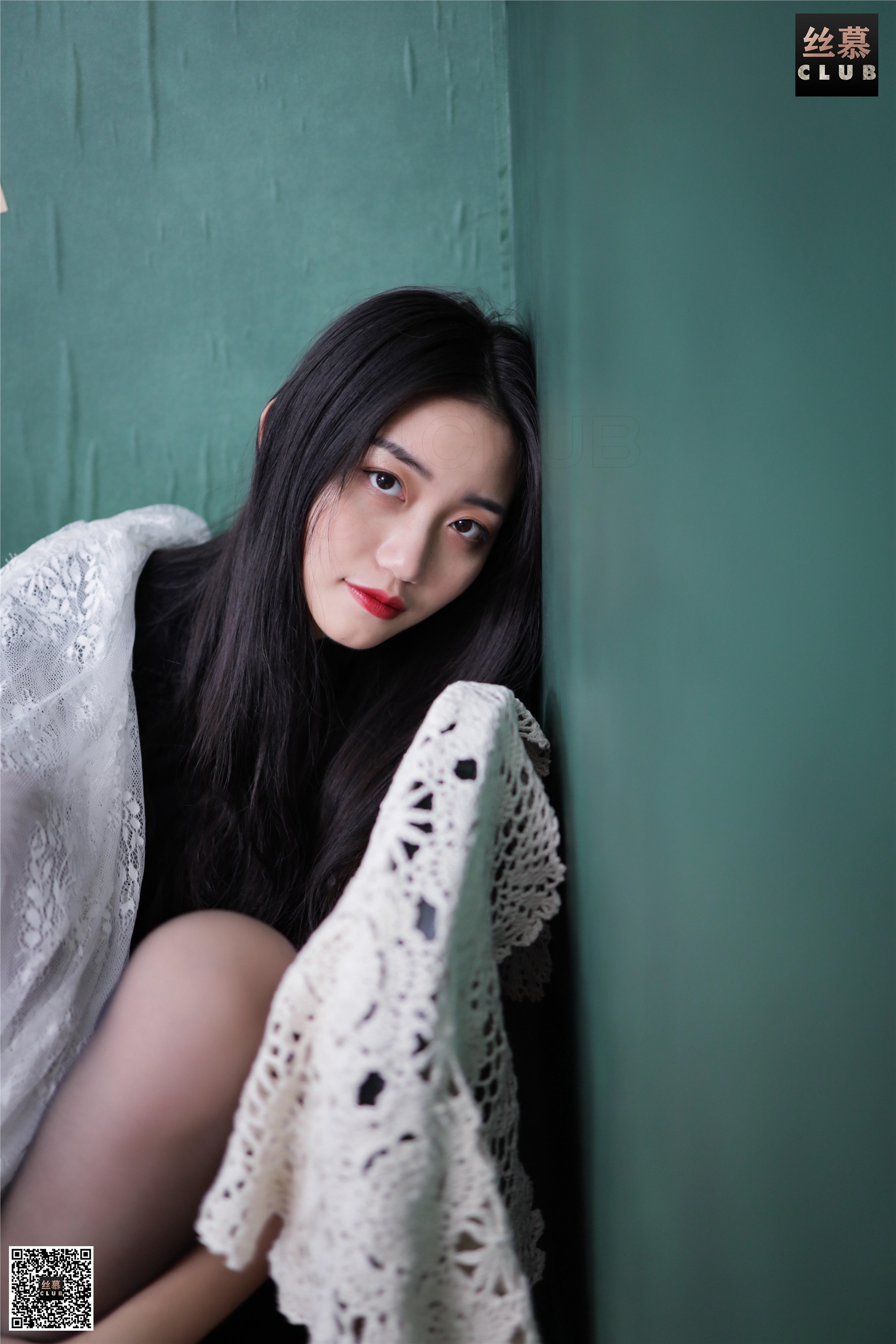 丝慕写真 SM076 天天一元 模特：双双《双双-柔情-黑s》74P130M
