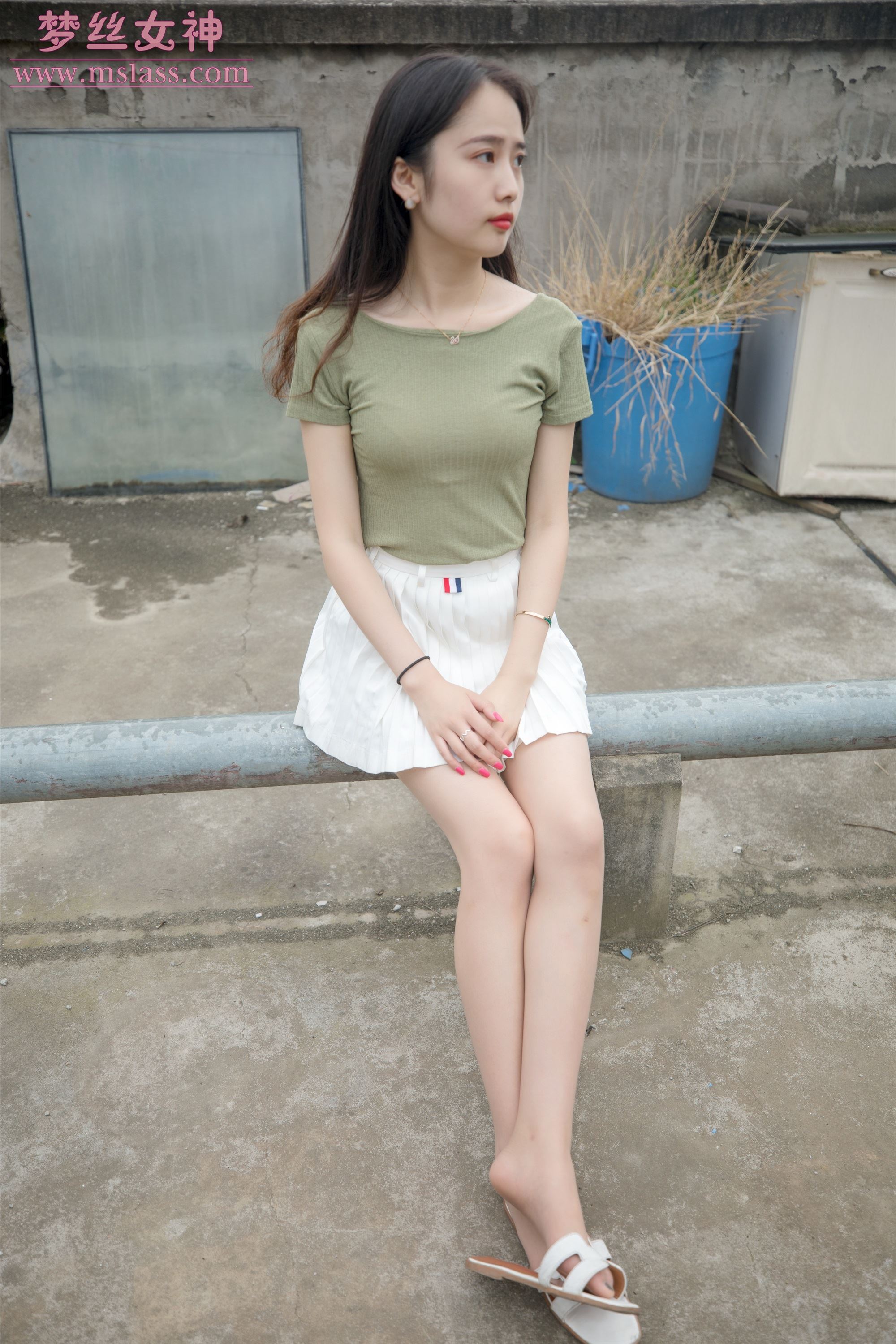 MSLASS梦丝女神2019-06-20 柳儿 侧颜太美的小姐姐 套图