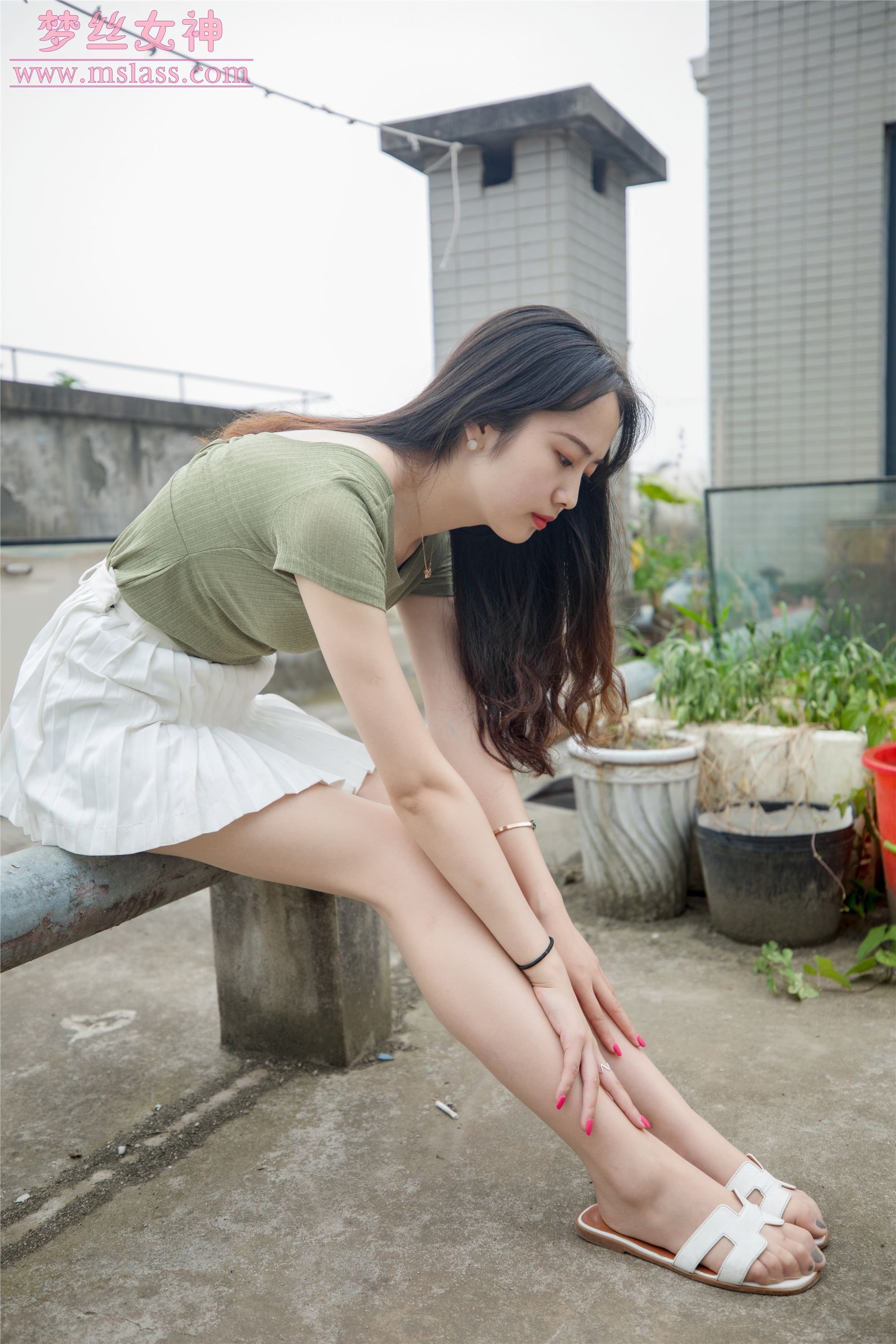 MSLASS梦丝女神2019-06-20 柳儿 侧颜太美的小姐姐 套图