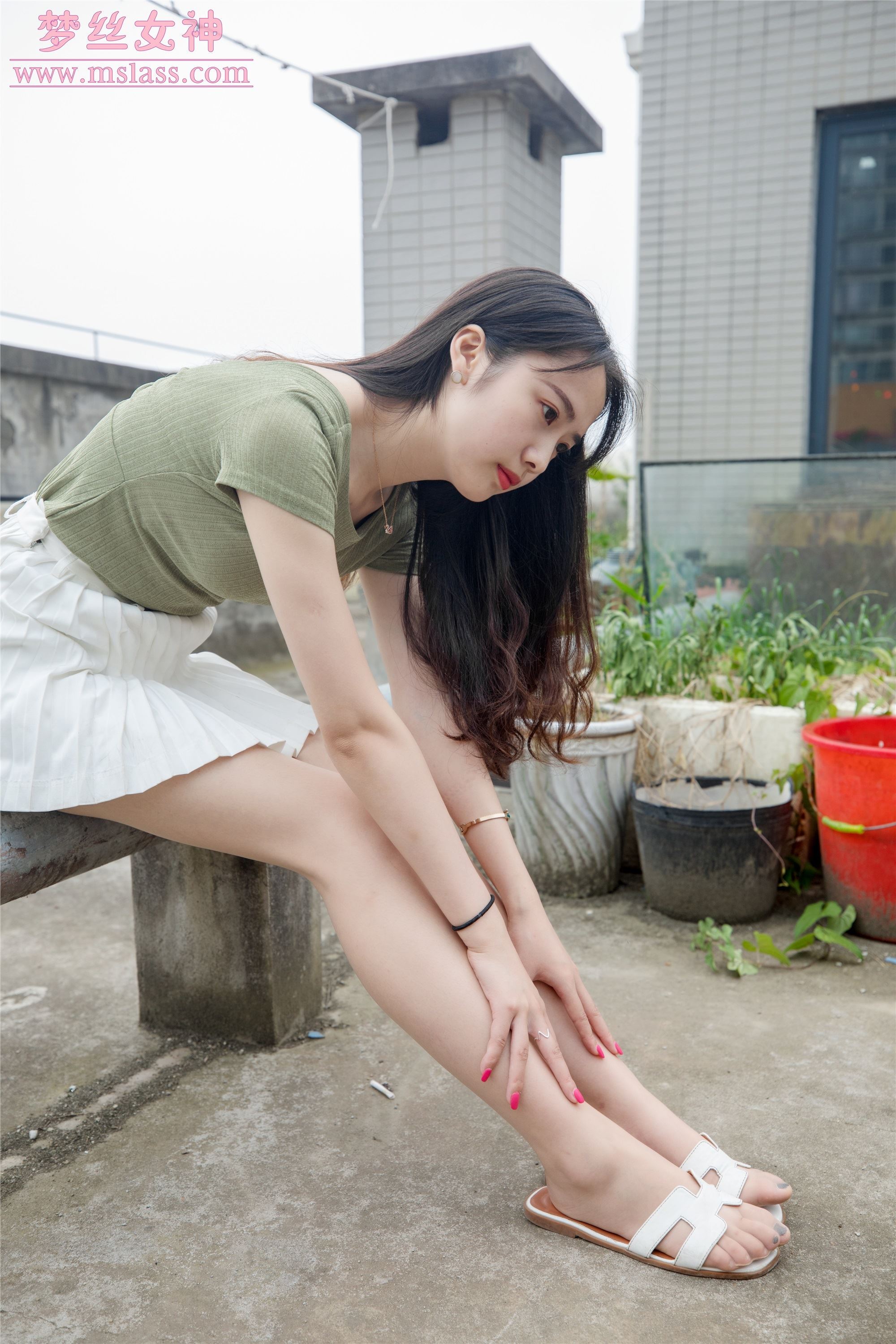 MSLASS梦丝女神2019-06-20 柳儿 侧颜太美的小姐姐 套图