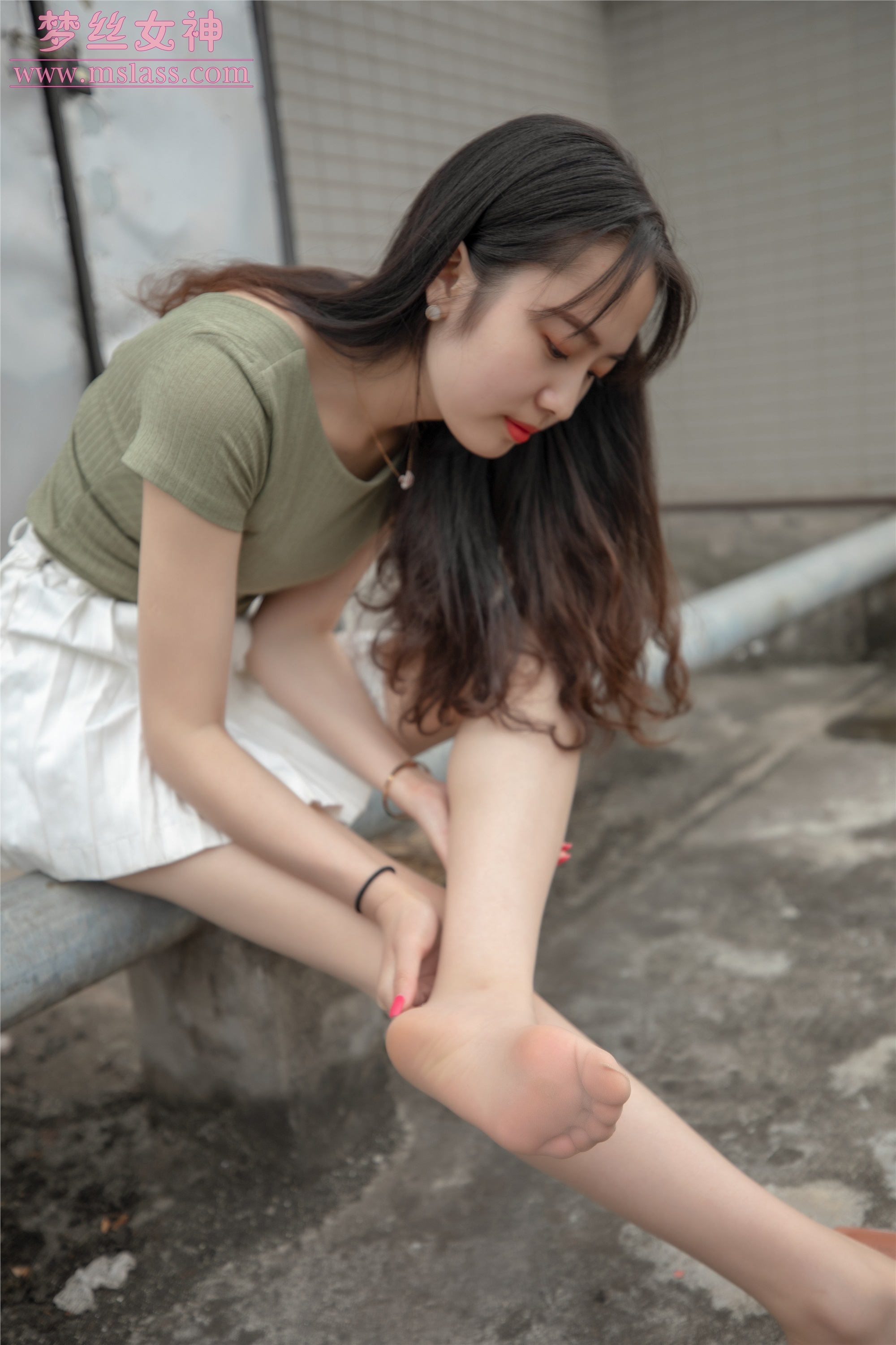 MSLASS梦丝女神2019-06-20 柳儿 侧颜太美的小姐姐 套图