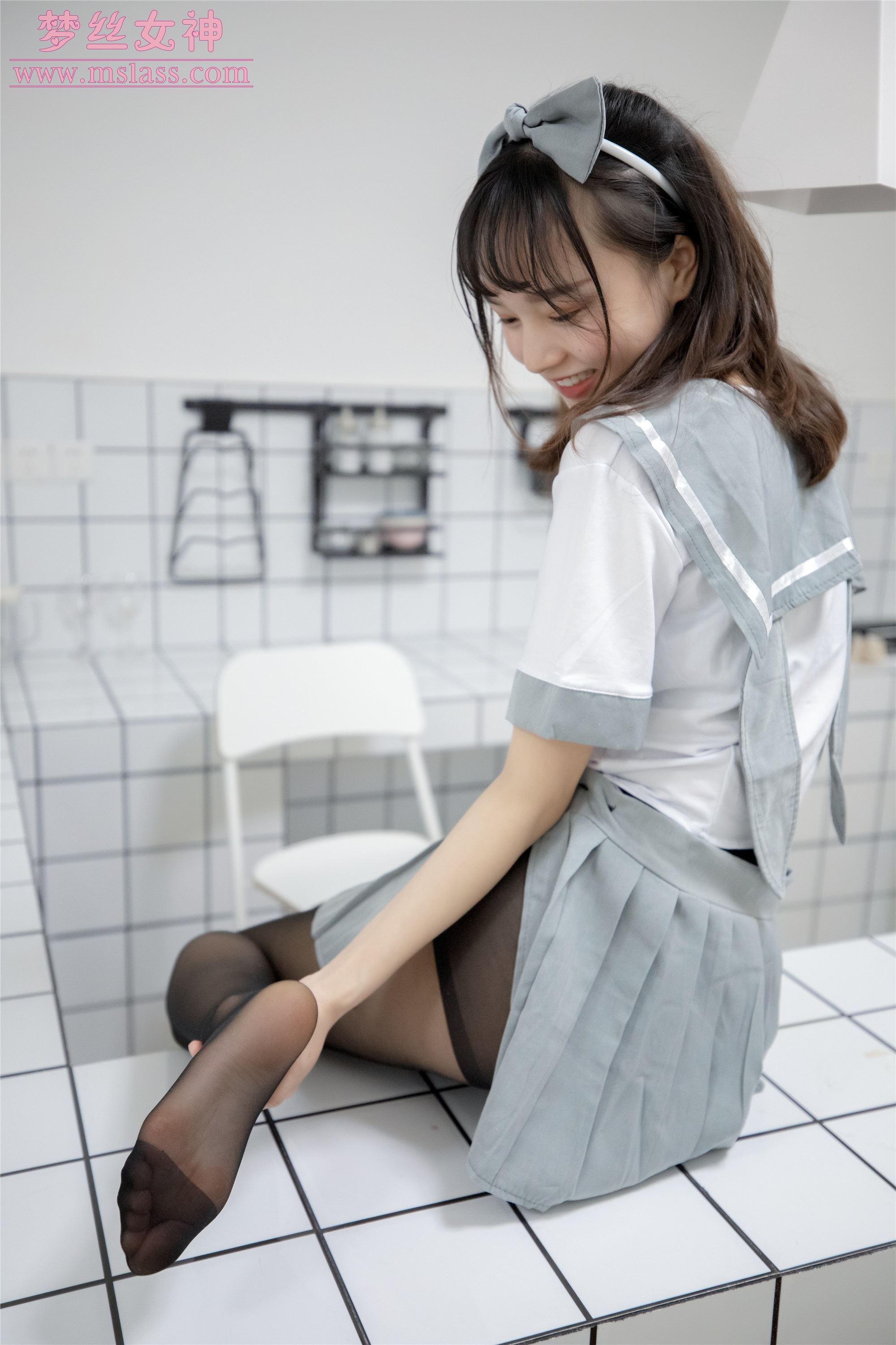 MSLASS梦丝女神 2019-07-24 玥玥 白色空间（黑)