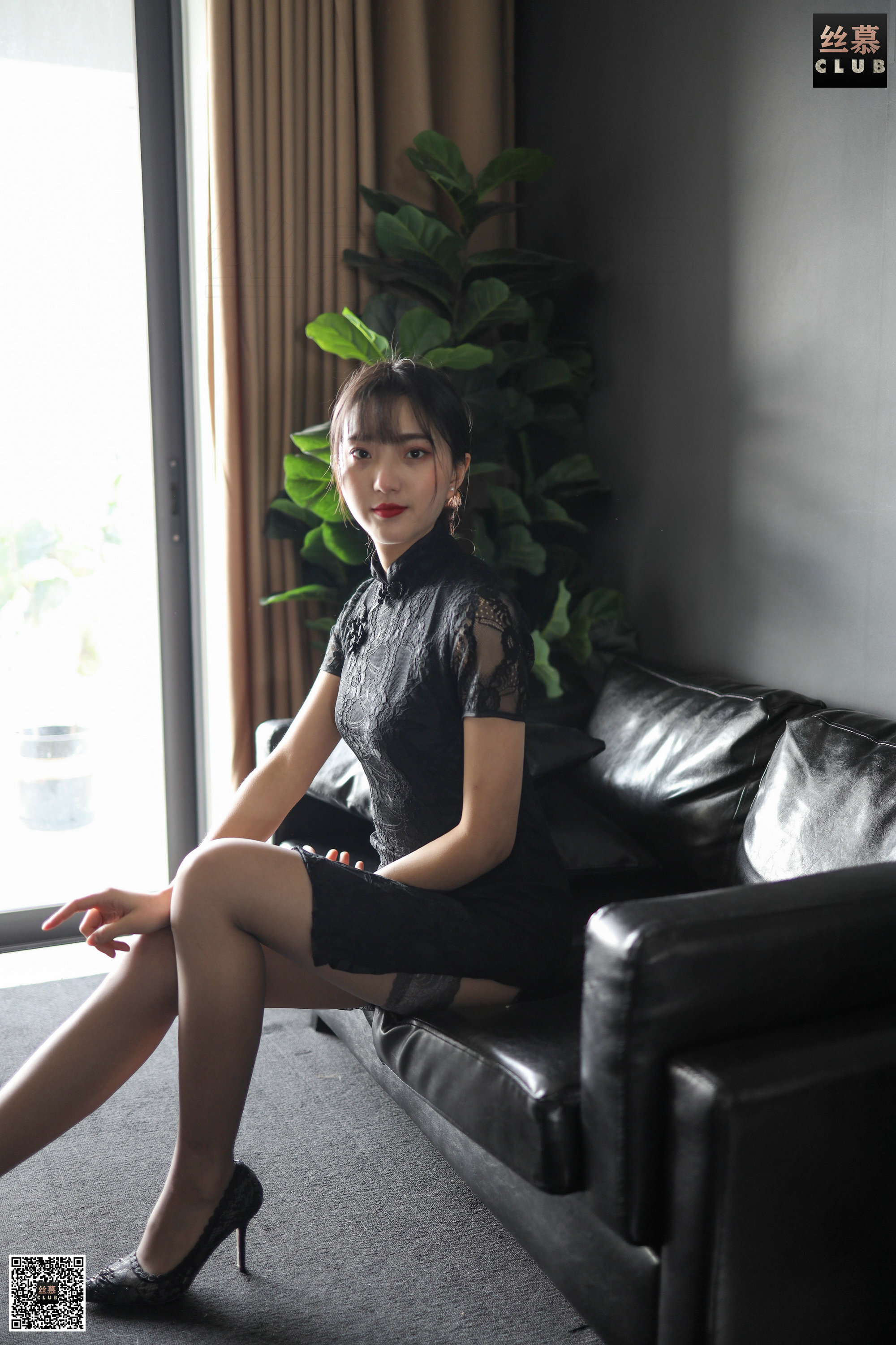 丝慕写真 SM156 佳佳  - 灰蕾丝的初恋