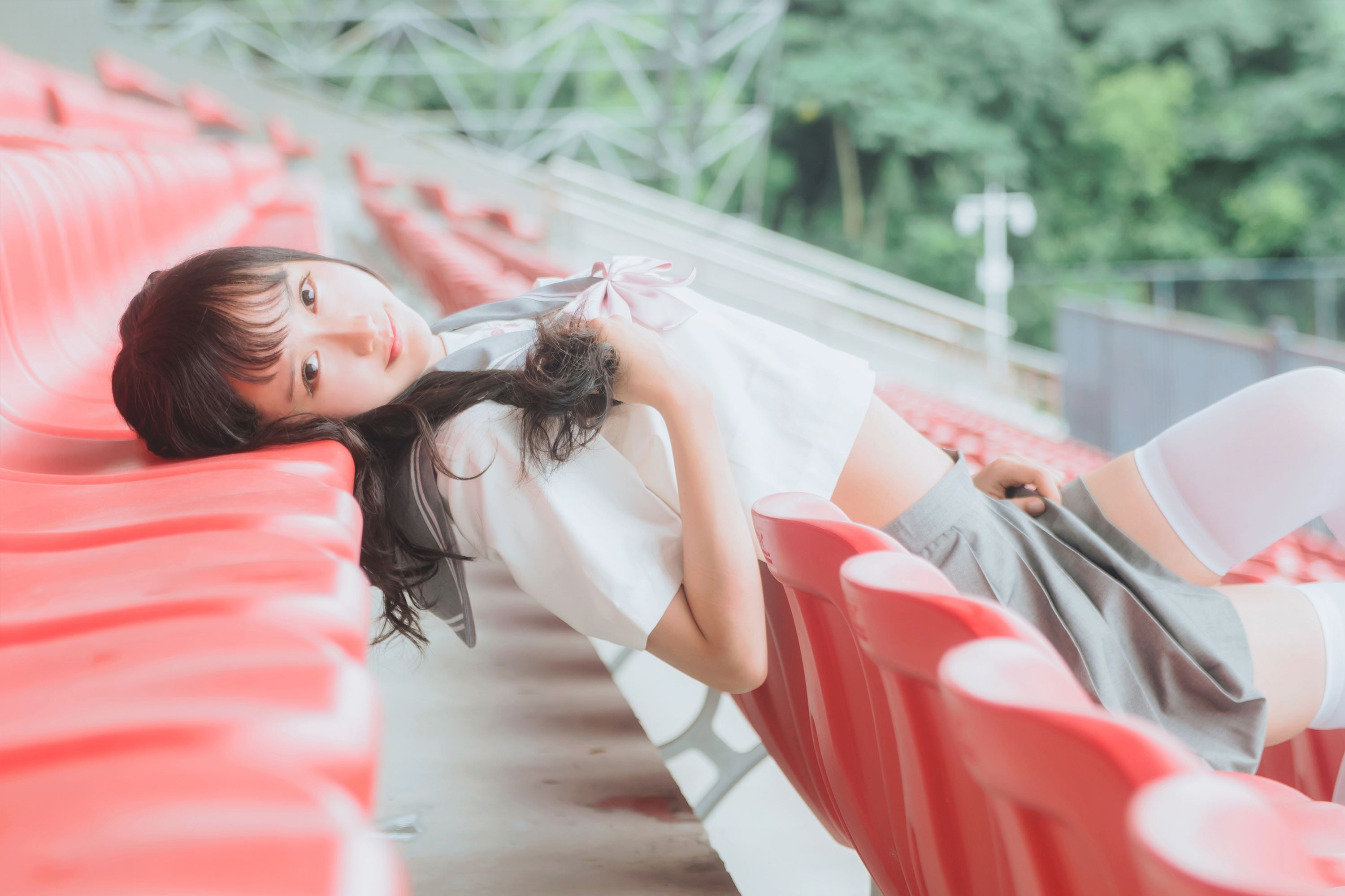 萌系小姐姐木绵绵OwO - JK制服