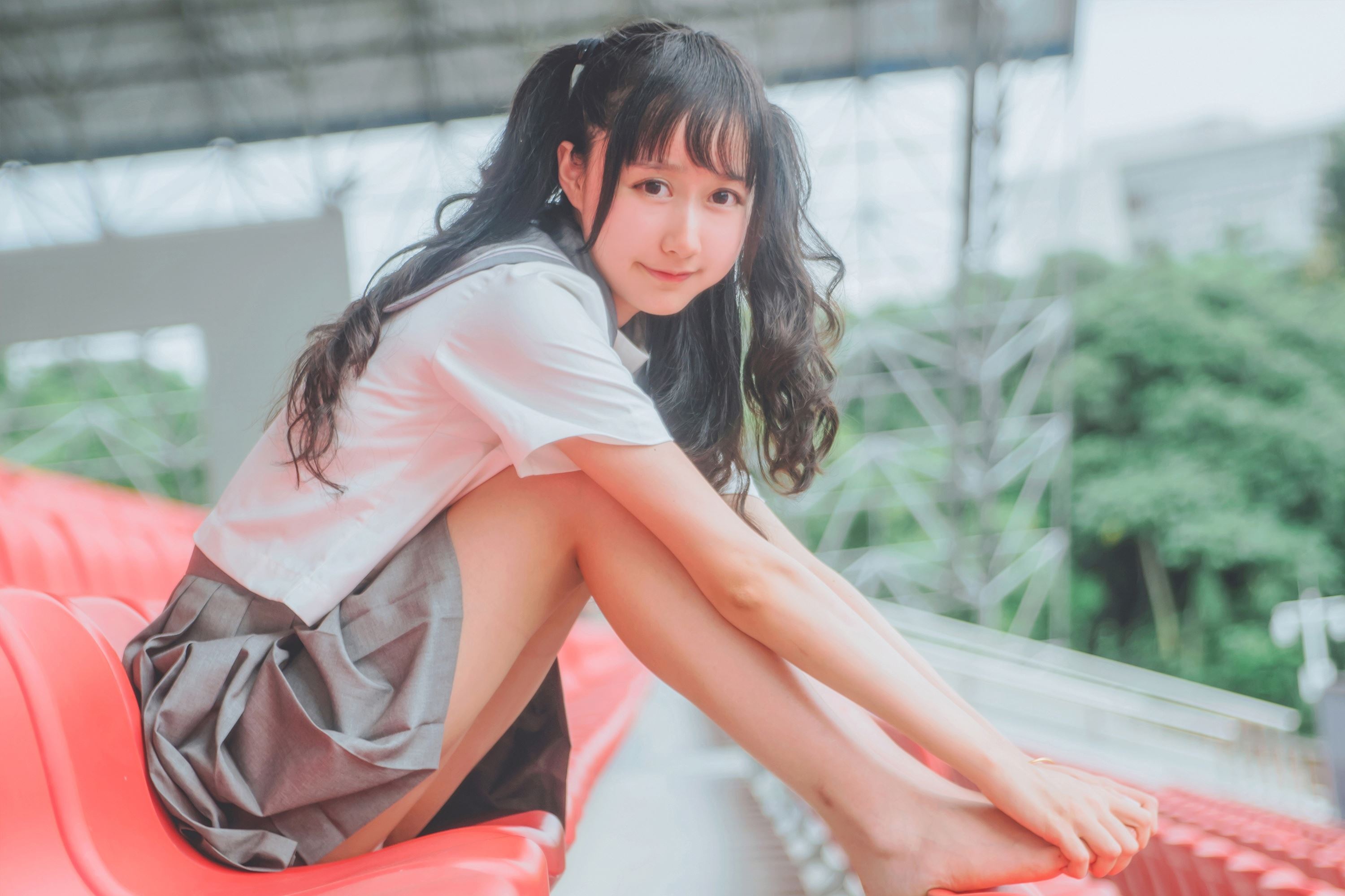 萌系小姐姐木绵绵OwO - JK制服