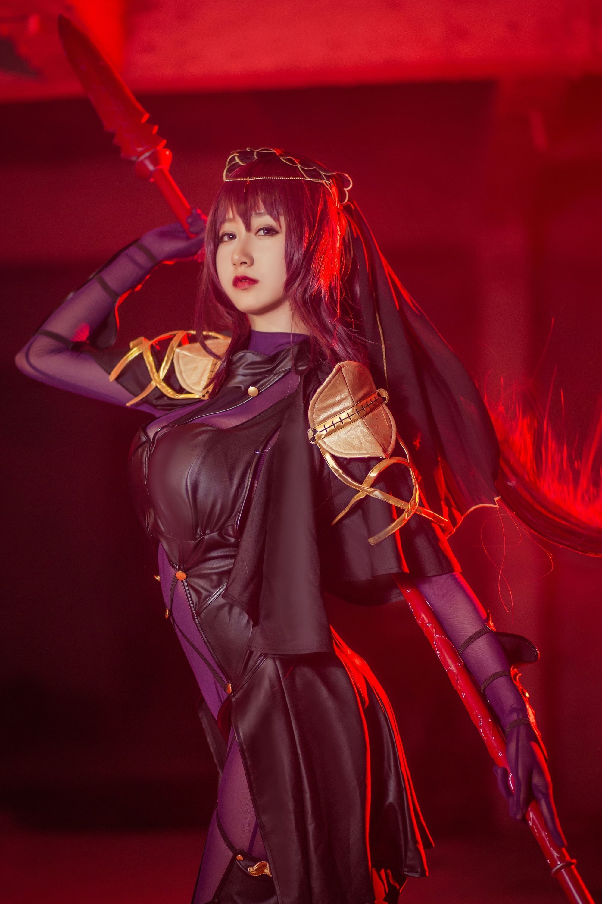 萌系小姐姐木绵绵OwO 斯卡哈